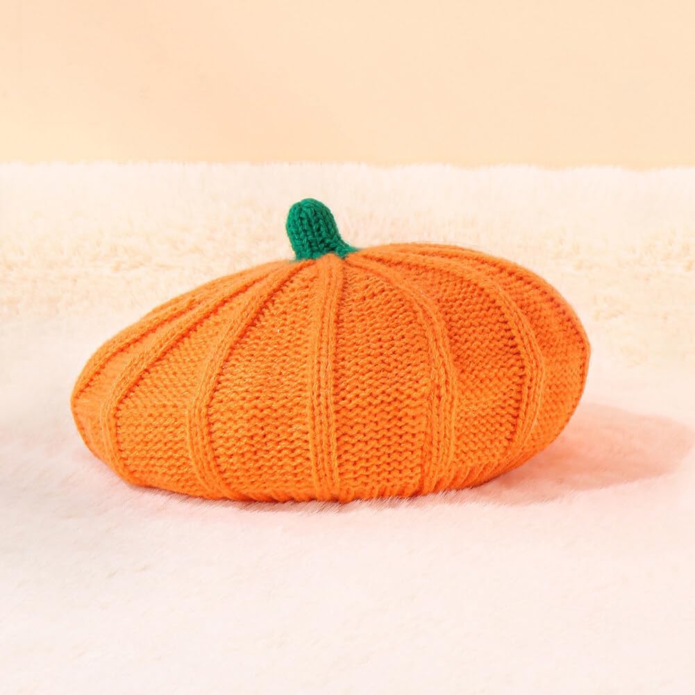 Perfect Halloween pumpkin Beret for Kids