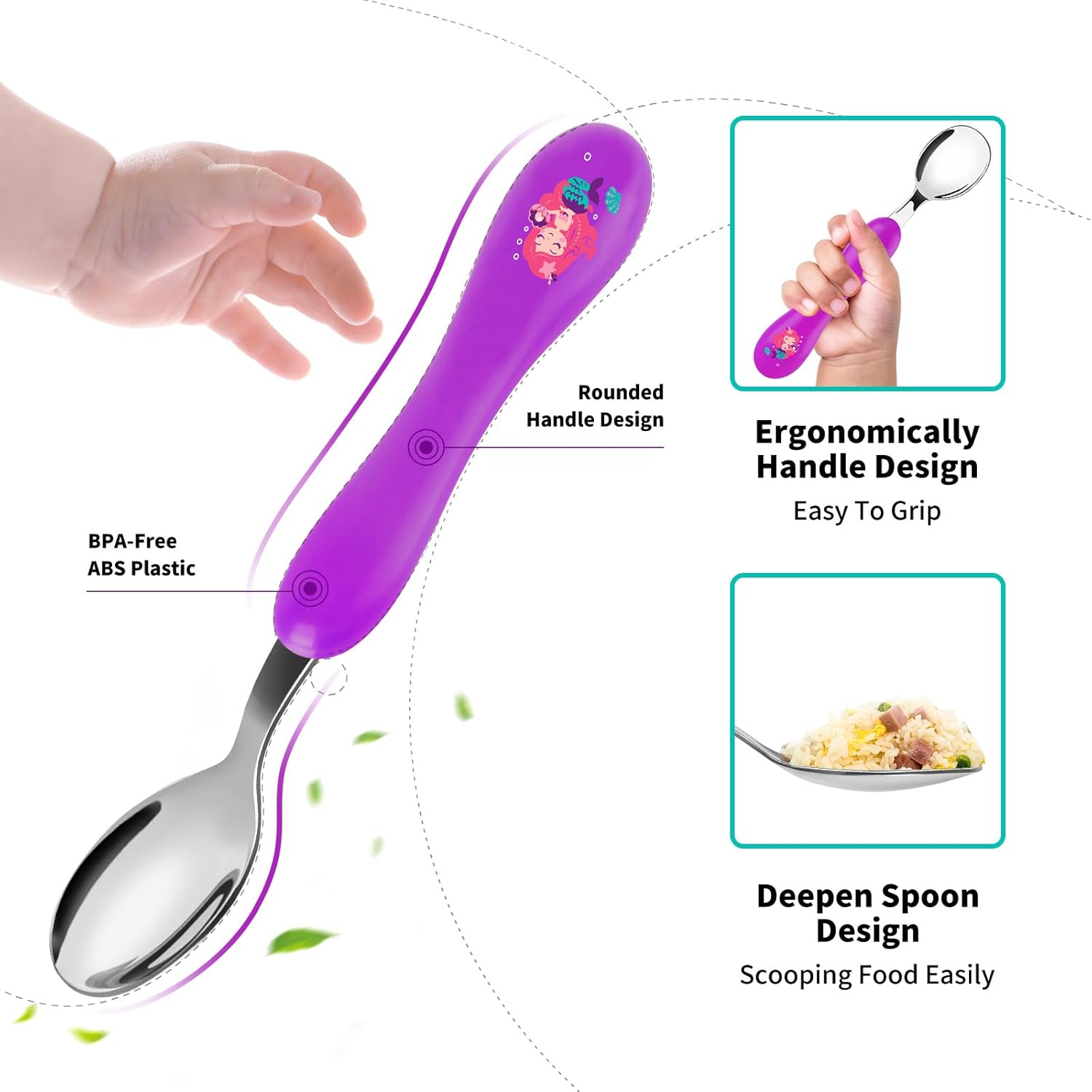 Lehoo Castle Toddler Fork Spoon Set