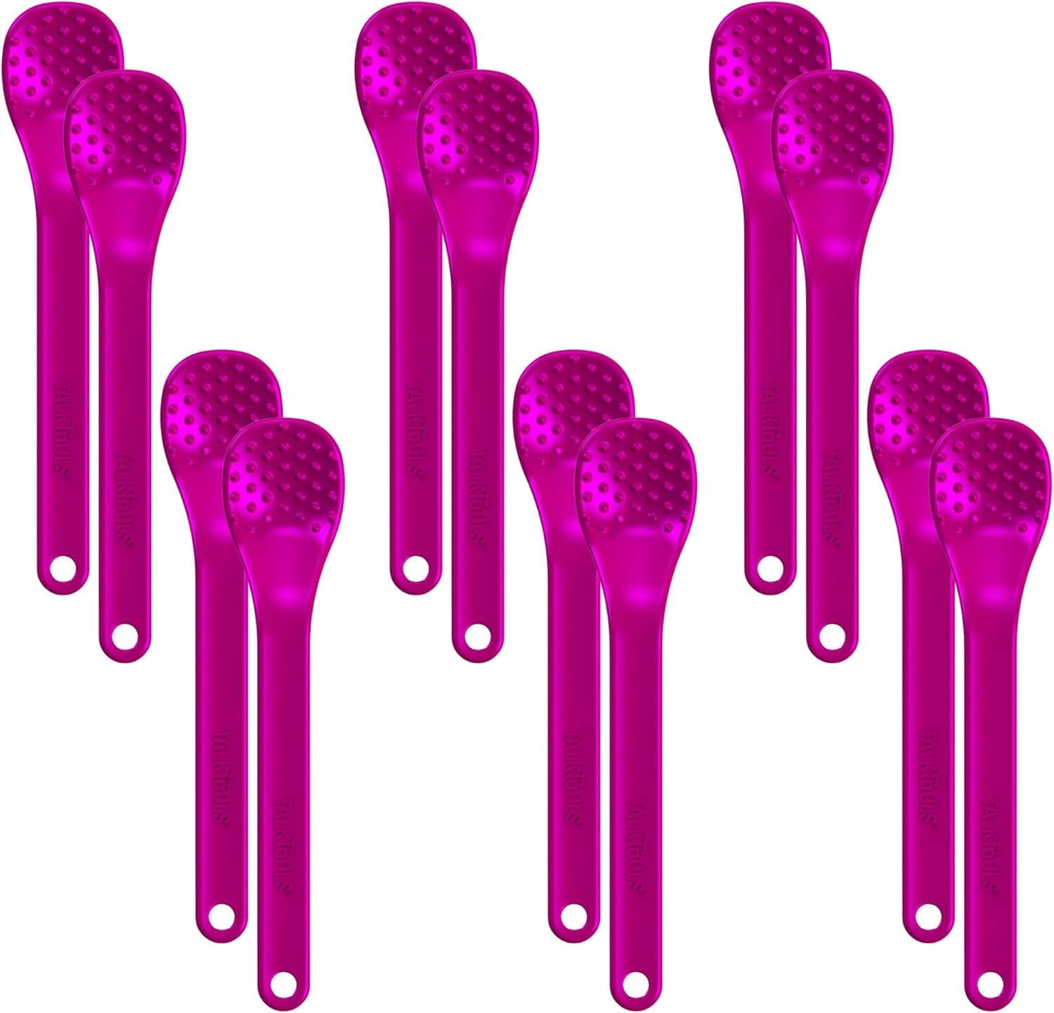 TalkTools Bumpy Magenta Spoons 12 Pack