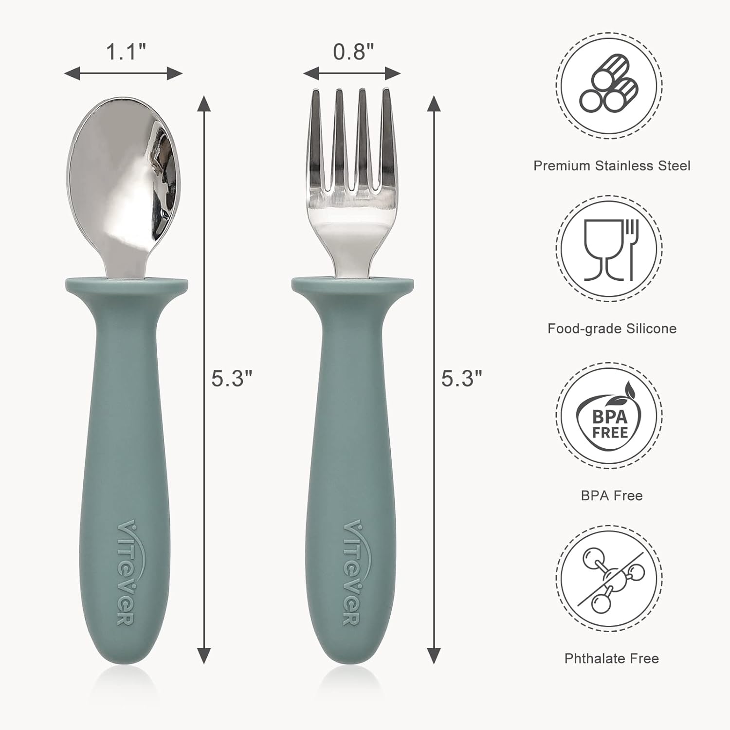 6-Piece Toddler Utensils Set for Preschoolers