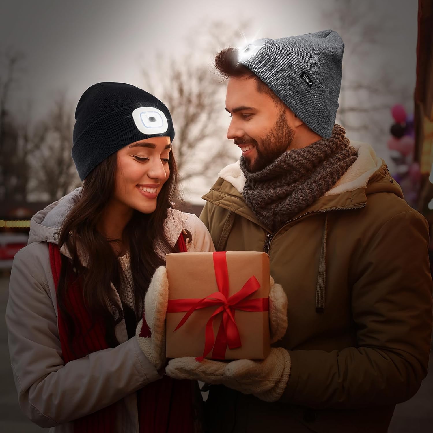 Etsfmoa Unisex LED Light Beanie Cap