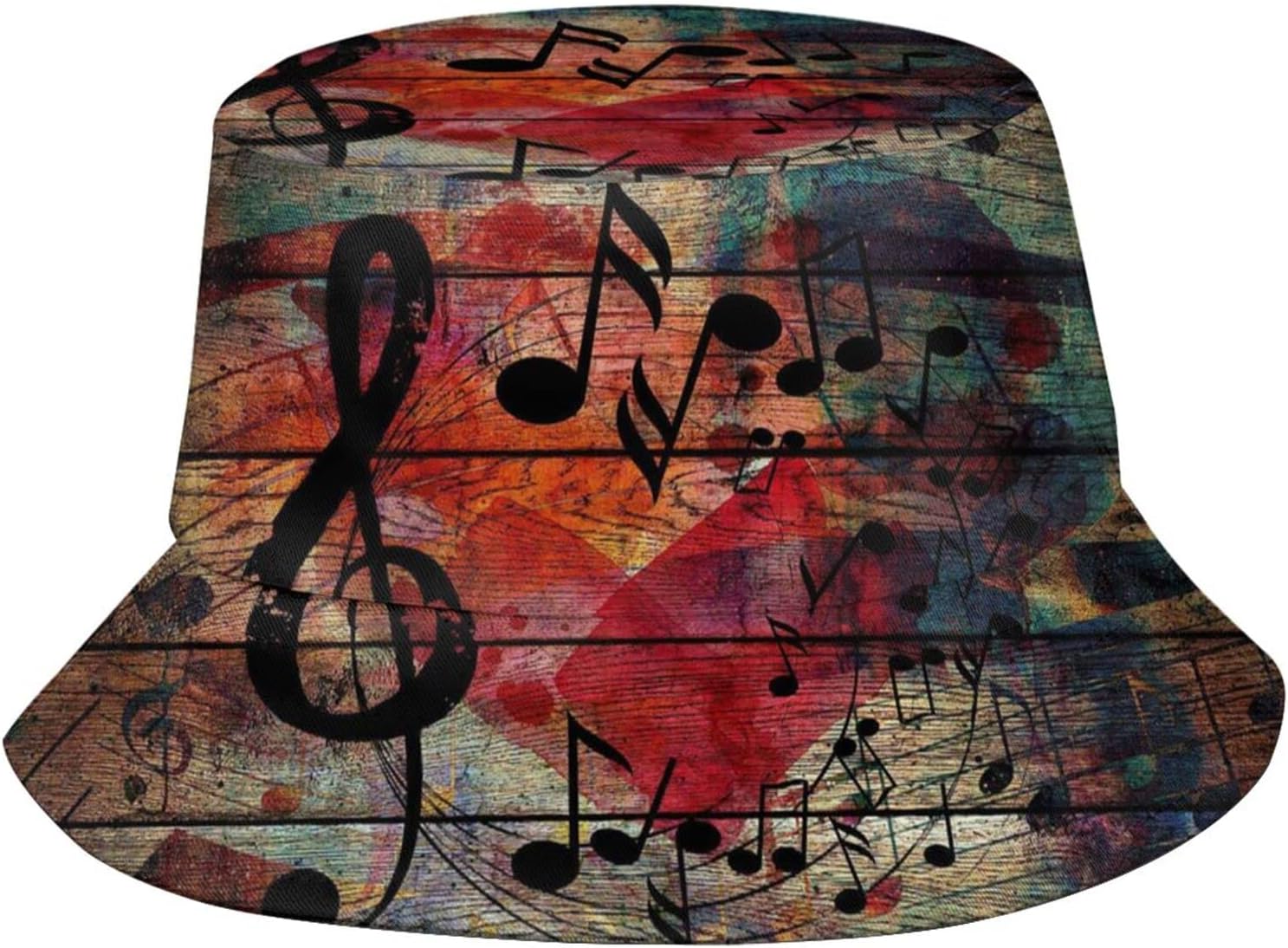 Musical Note Bucket Hat - Fun Stylish Summer Essential