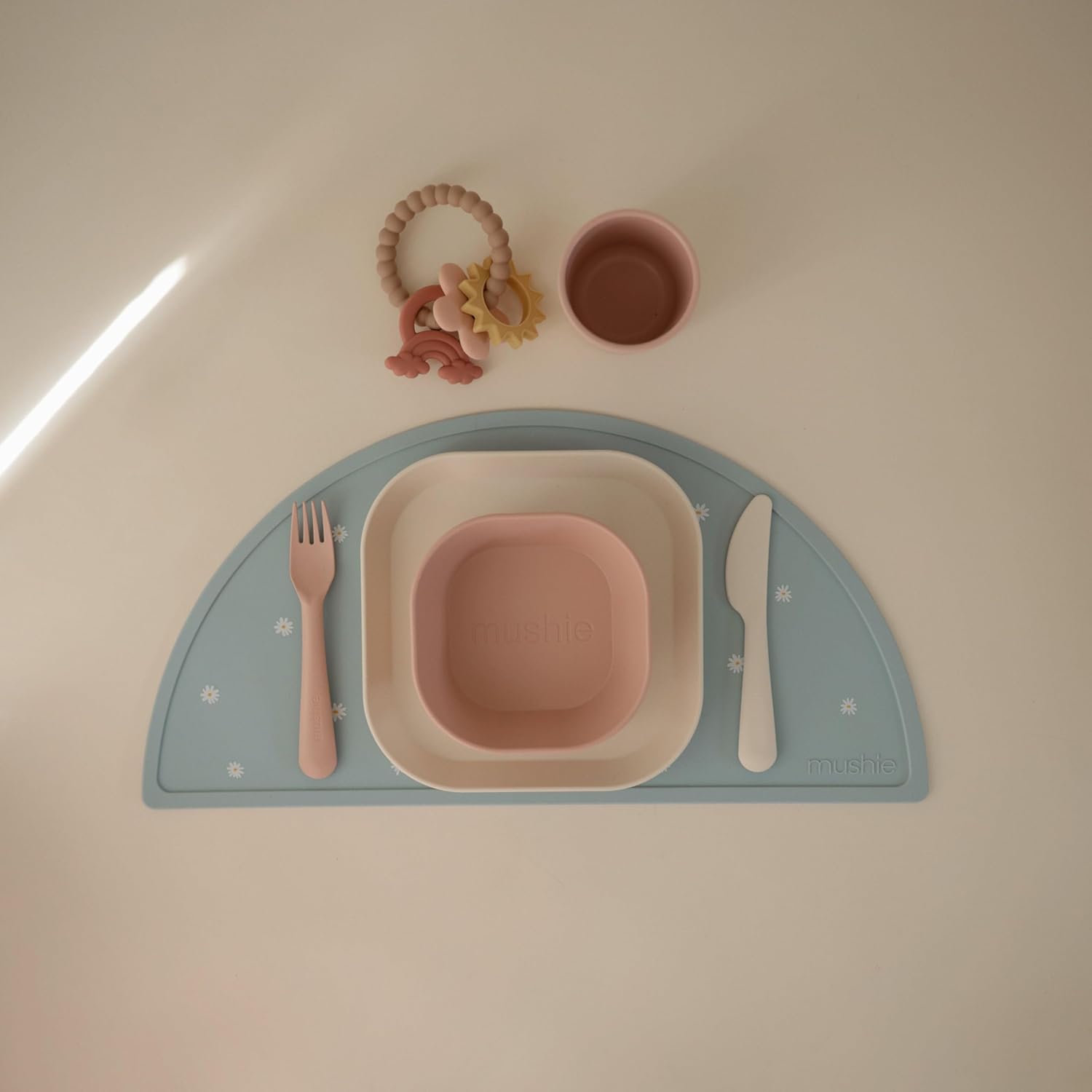 Mushie Dinnerware Set for Kids Perfect for First Feeding