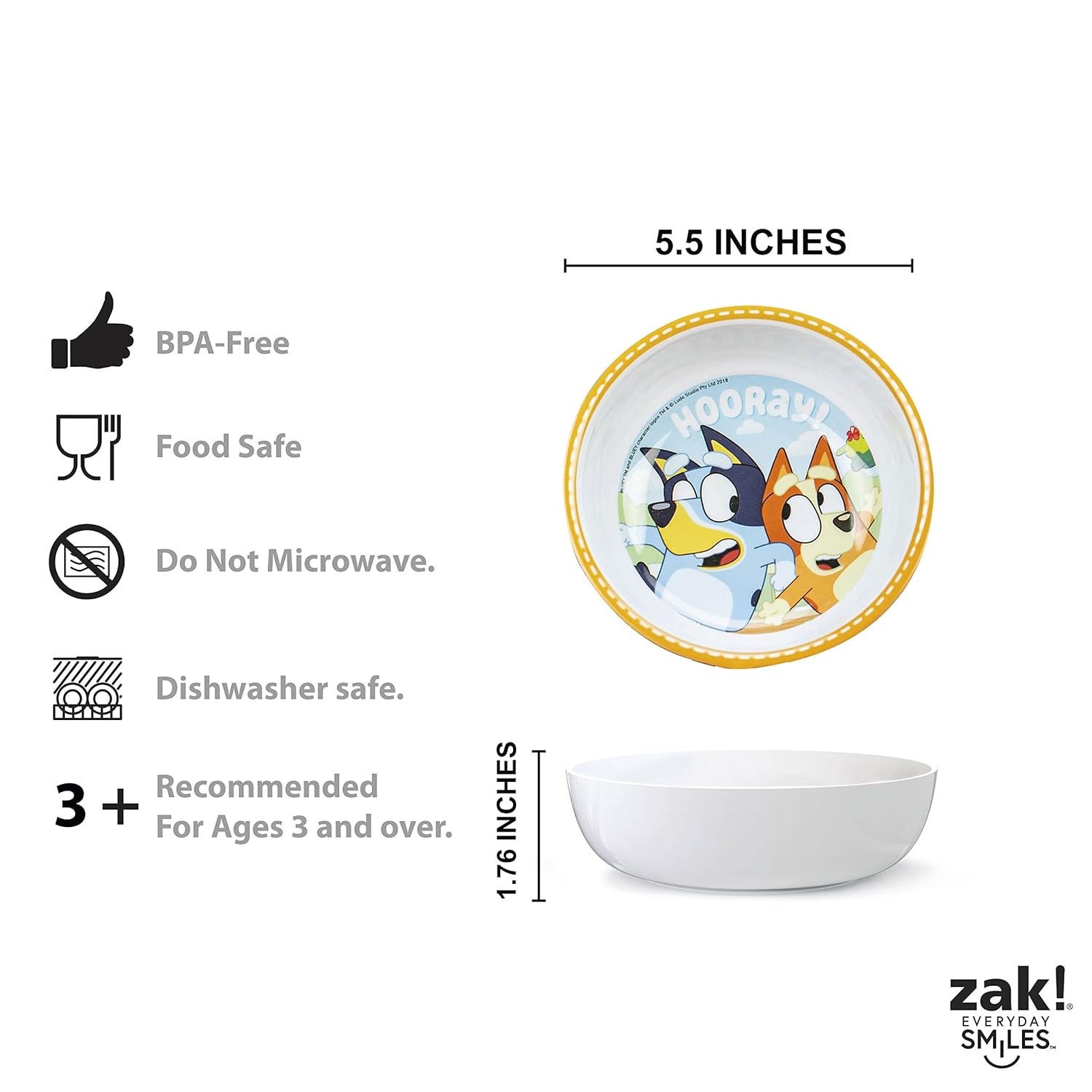 5-Piece Zak Dinnerware Set Bluey