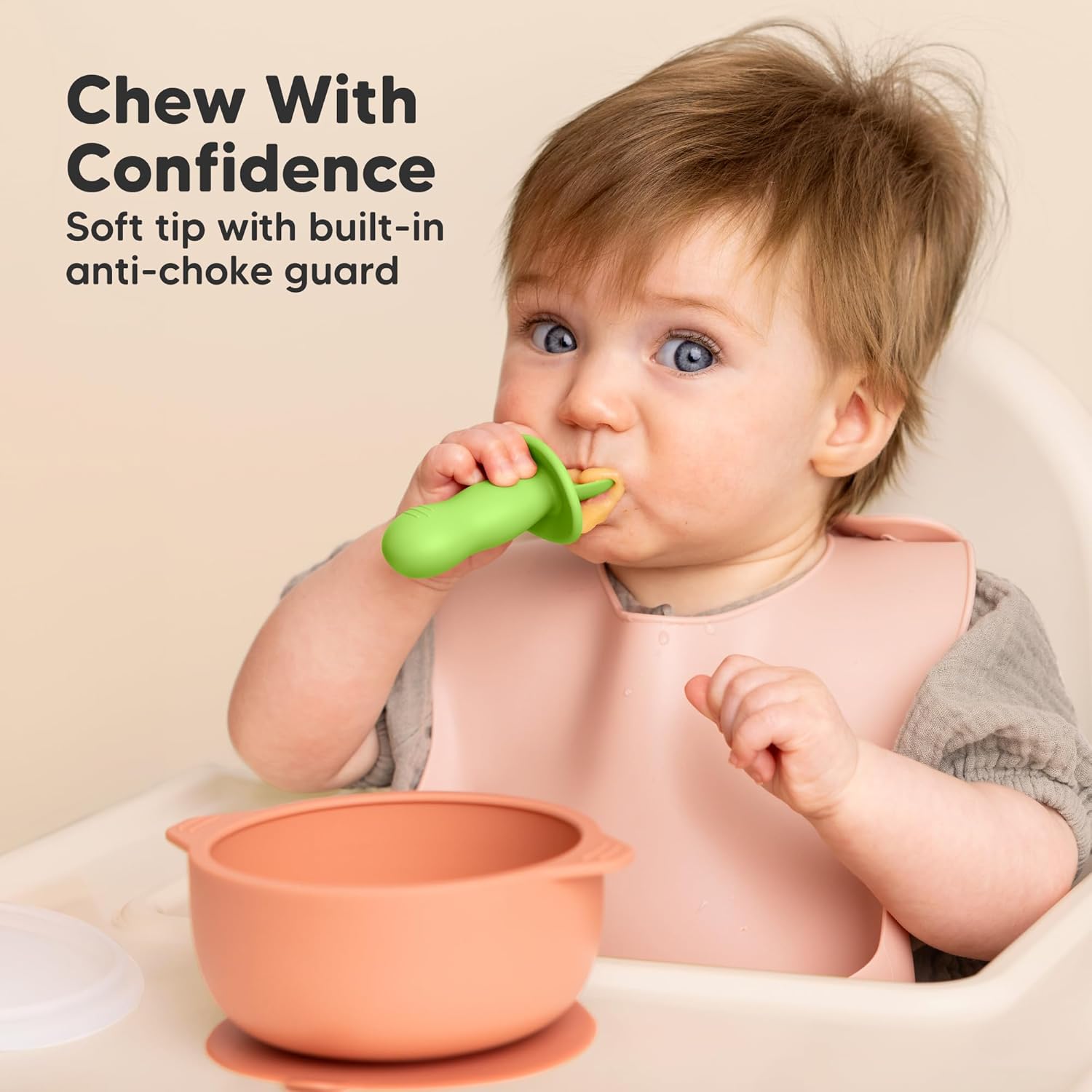 KeaBabies 4-Pack Silicone Baby Utensils Set and Suction Plates