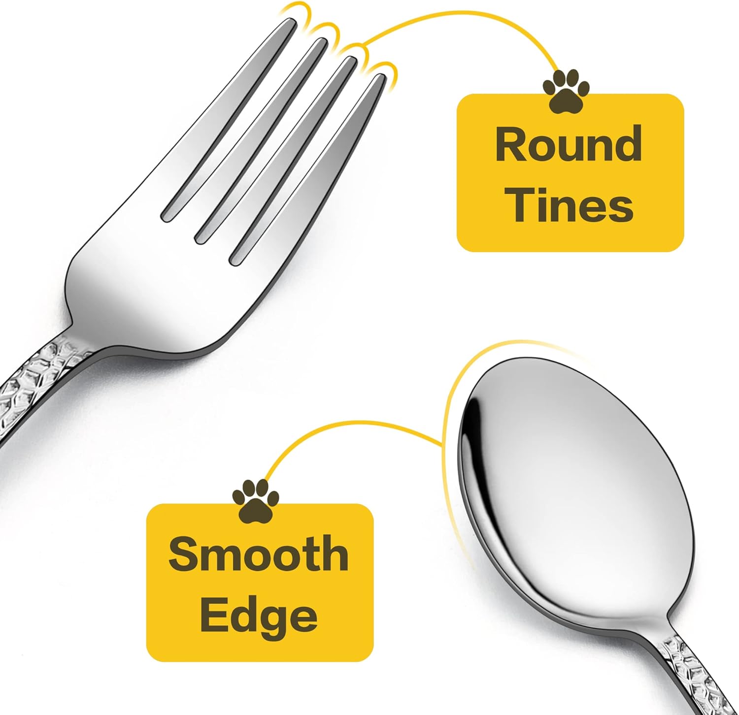 Sturdy 14-Piece Kids Silverware Set