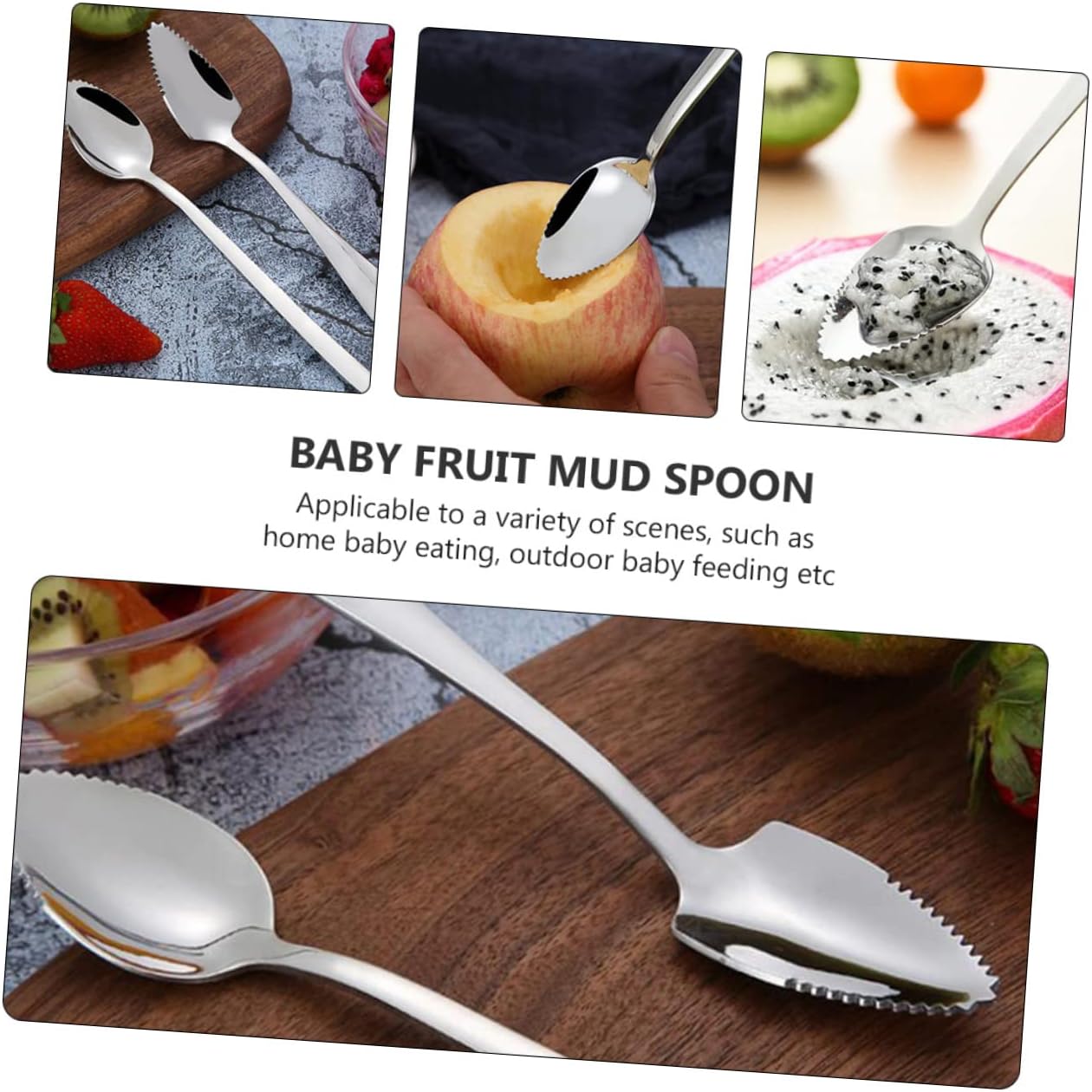 Sturdy Spoons Set for Kids Adults