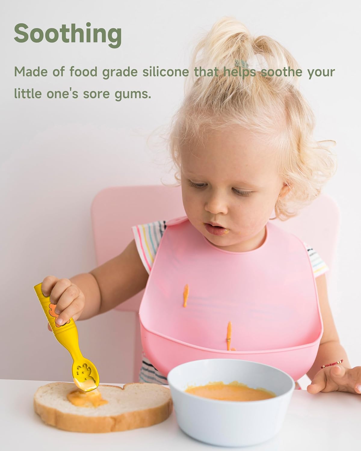 4-Piece Baby Spoons for Toddler Self-Feeding