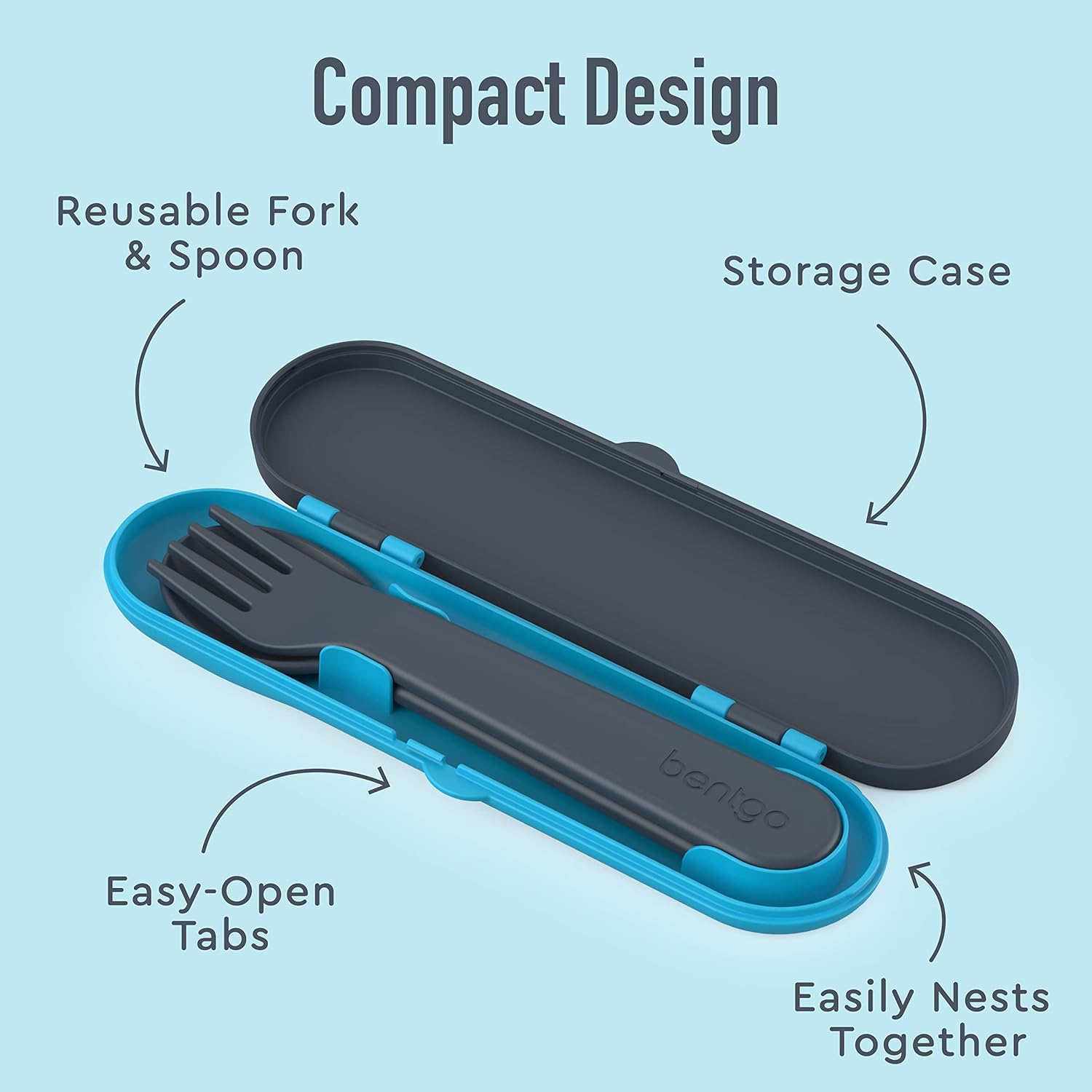 Bentgo Kids Flatware Set - Durable Reusable