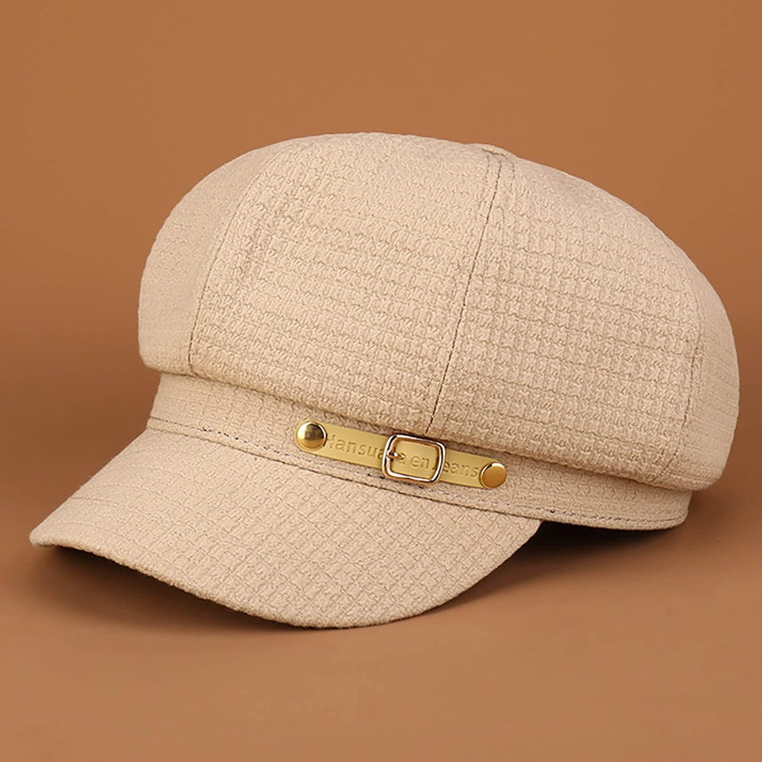 Womens Retro Octagonal Newsboy Cap