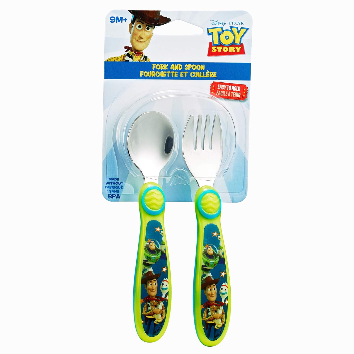 The First Years Disney Pixar Toy Story Fork Spoon Green