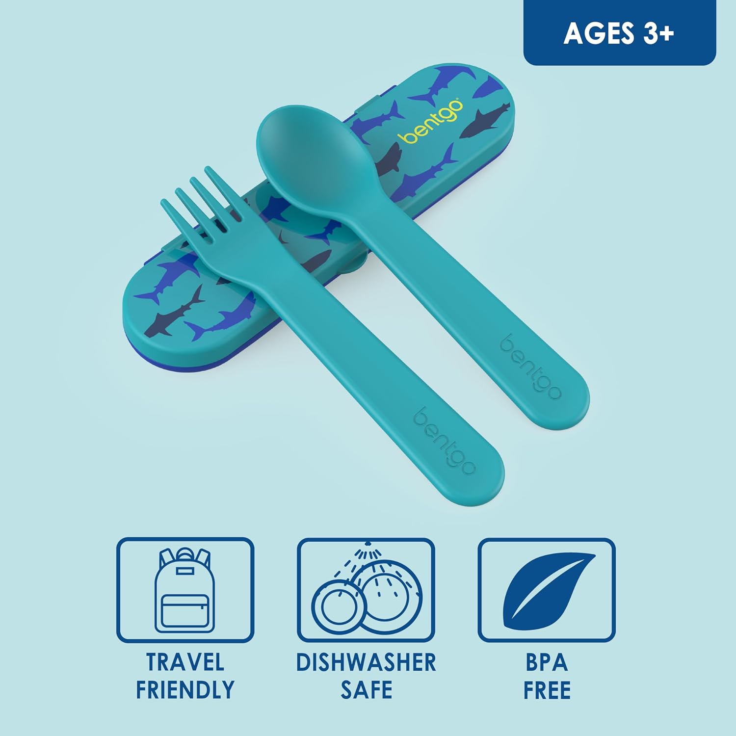 Bentgo Kids Reusable Plastic Flatware Set