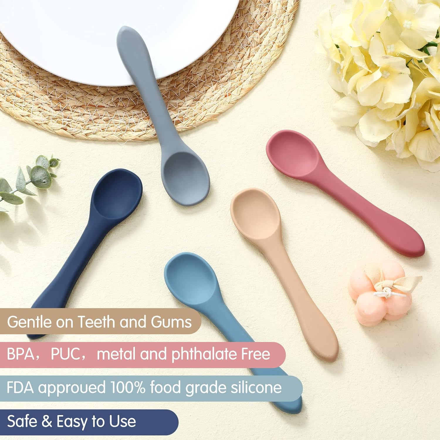 Aedida 5-Piece Baby Spoons