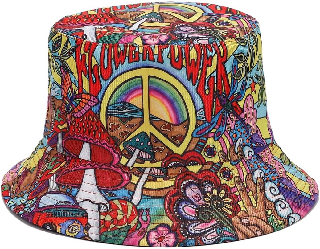 Unisex Reversible Bucket Hat For Women Men Fashionable Day Out Travel