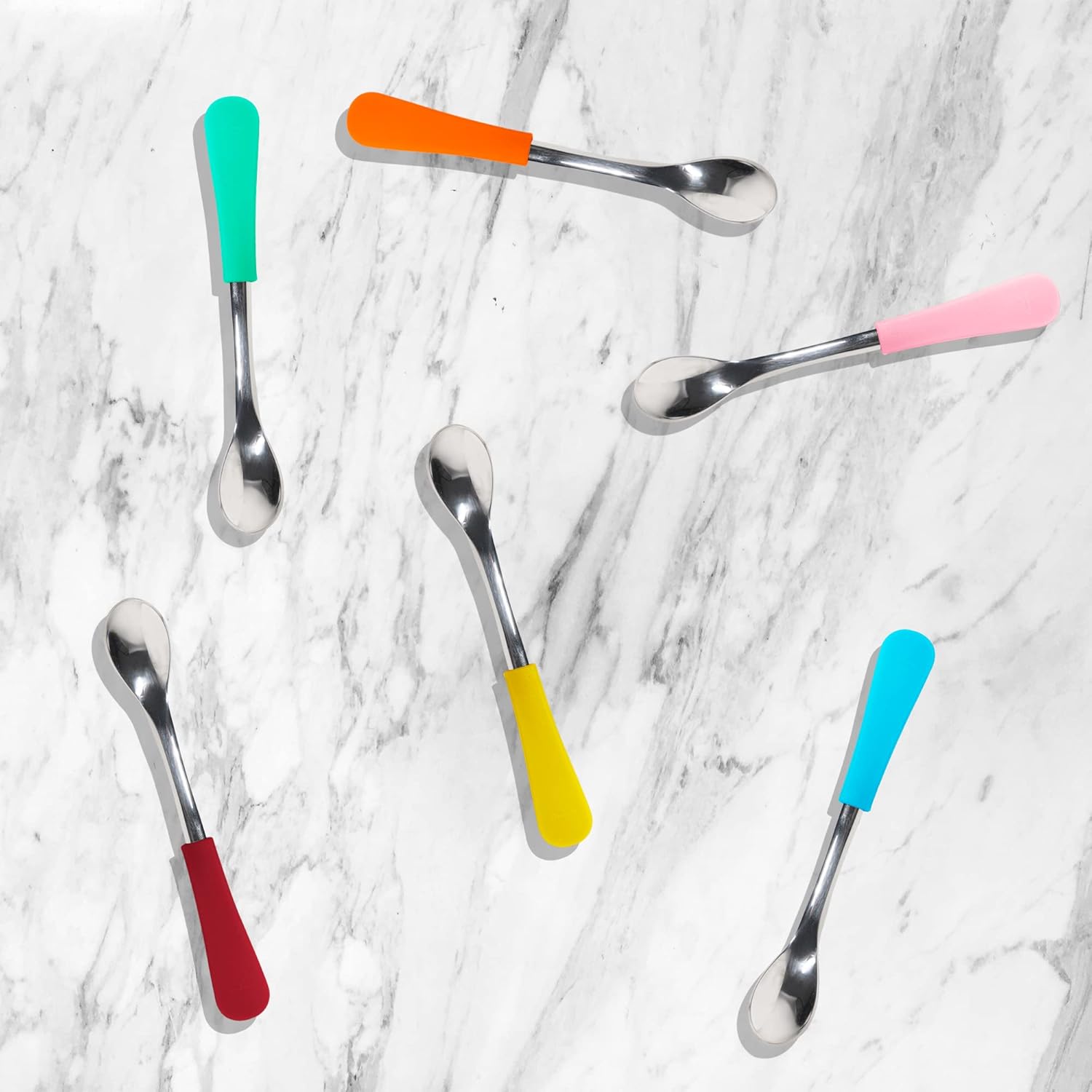 Avanchy Baby Feeding Set with Silicone and Stainless Steel Spoons