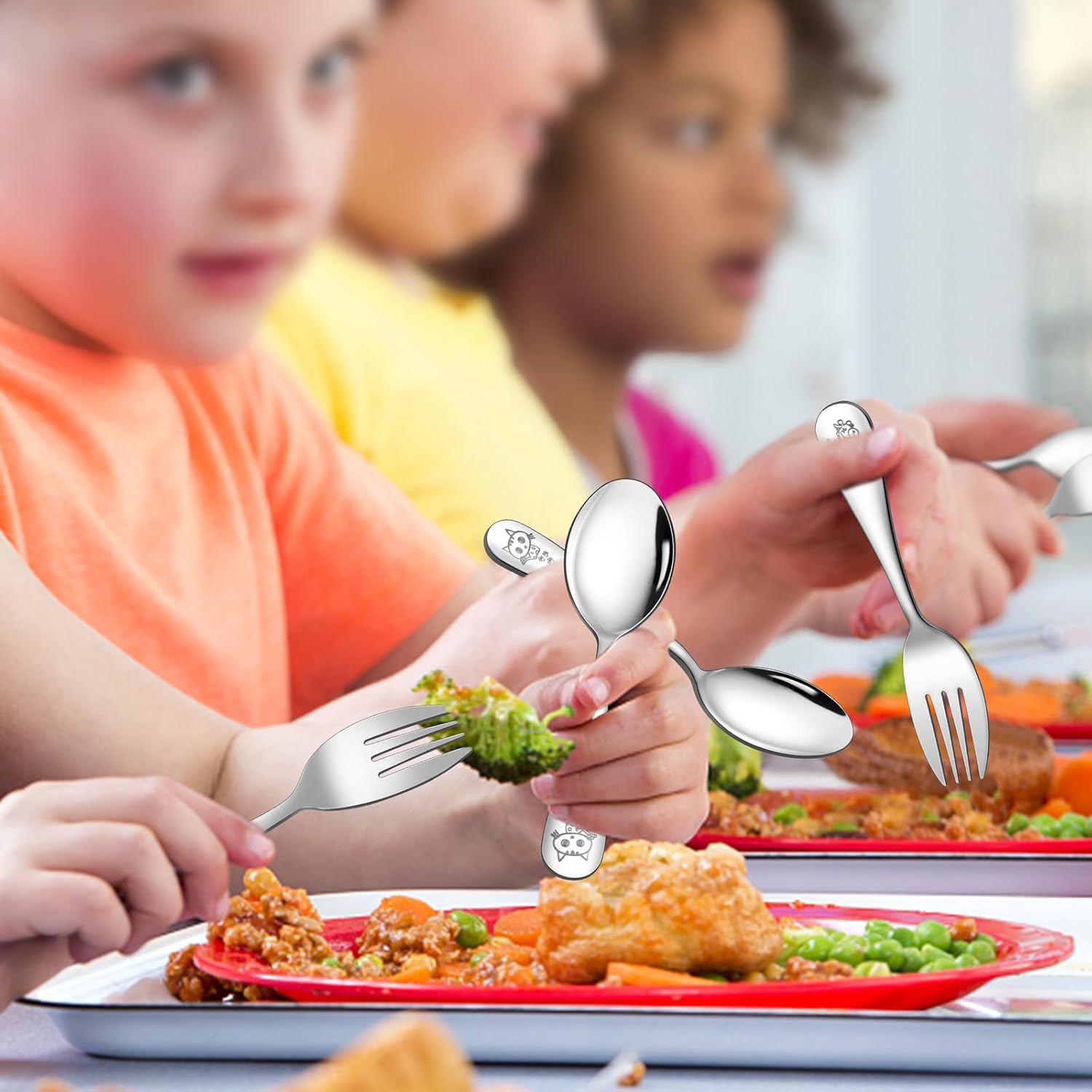 LIANYU Toddler Utensils Set