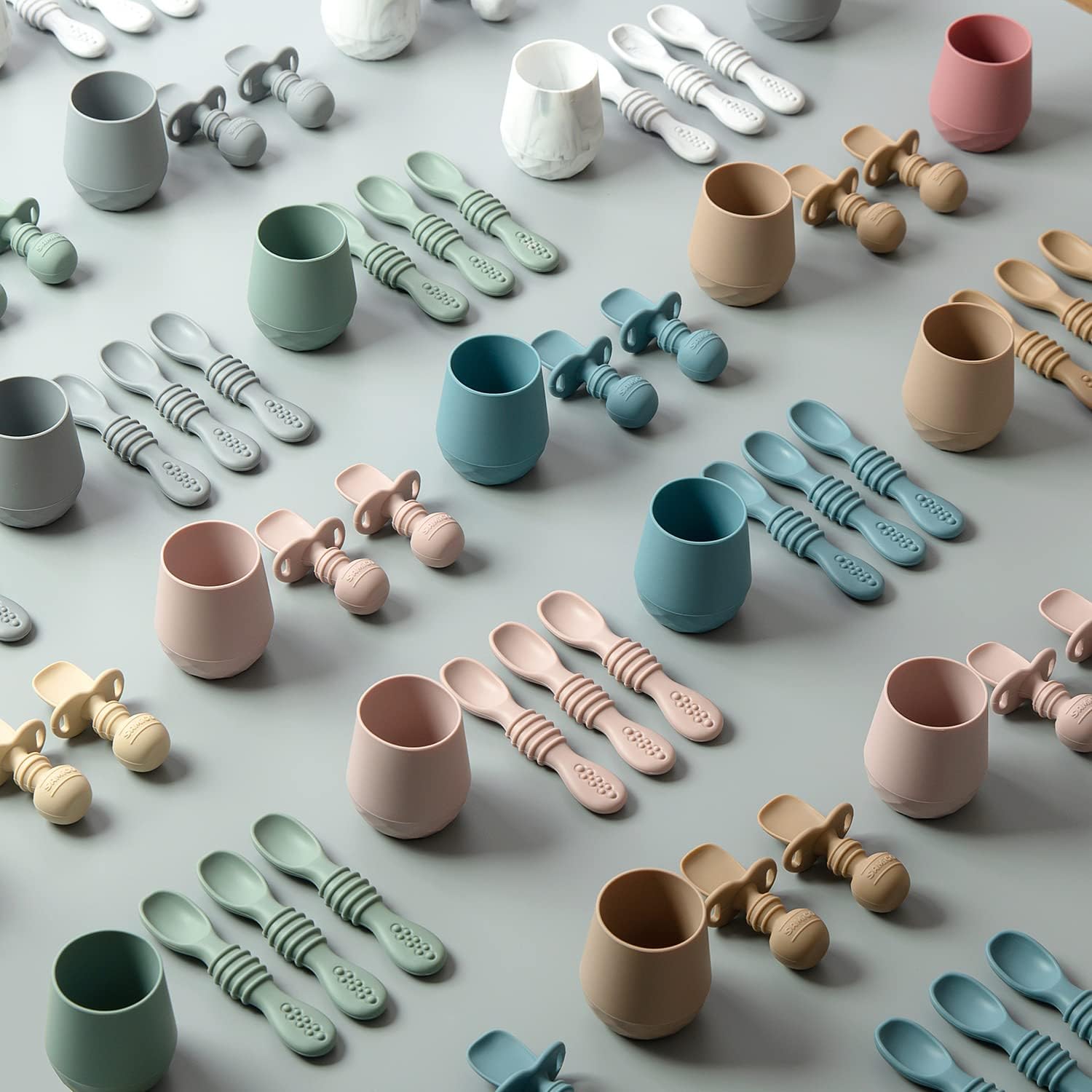 SAMiGO Silicone Baby Utensils Set