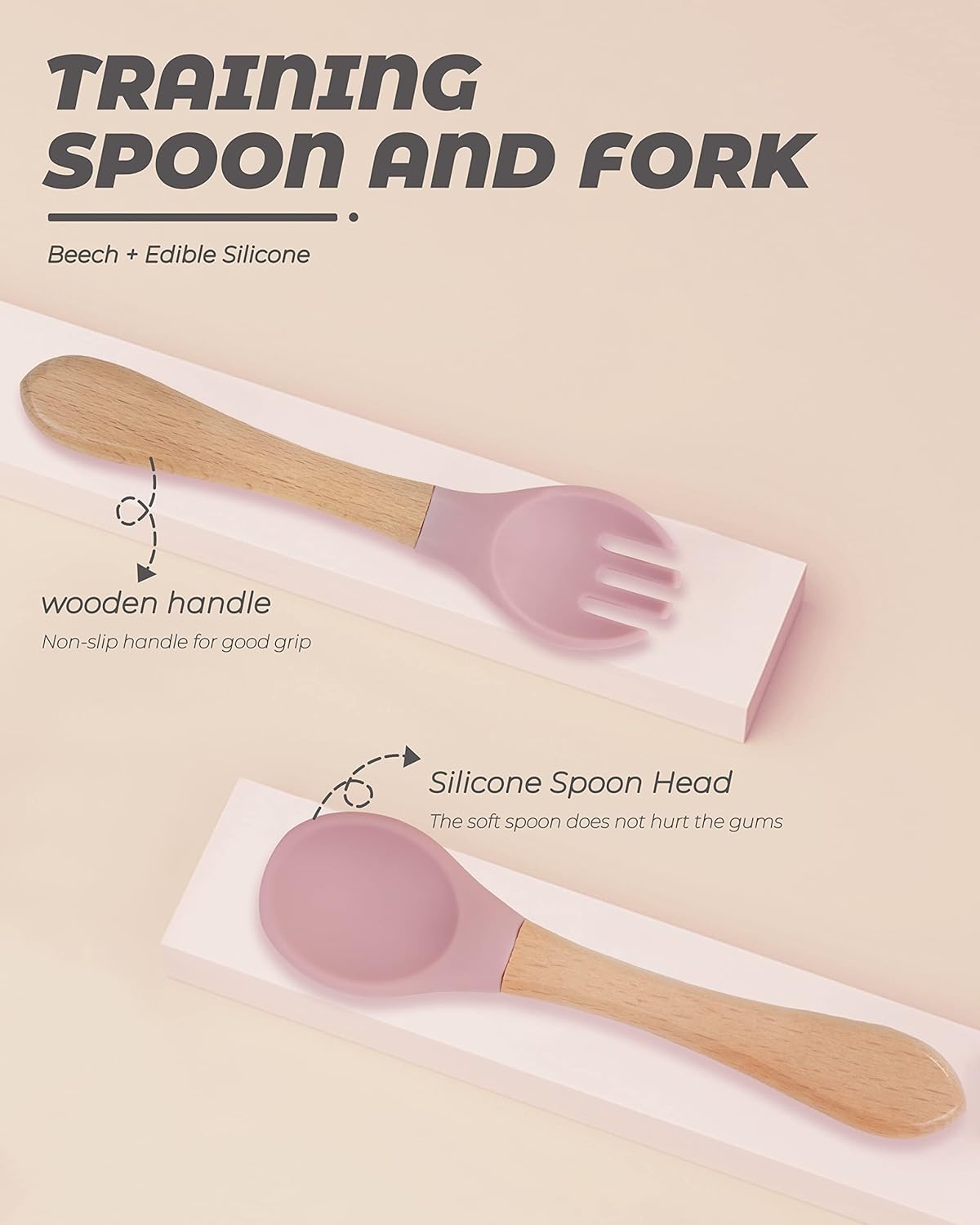 Comfy Baby Spoons Set for Toddler Feeding