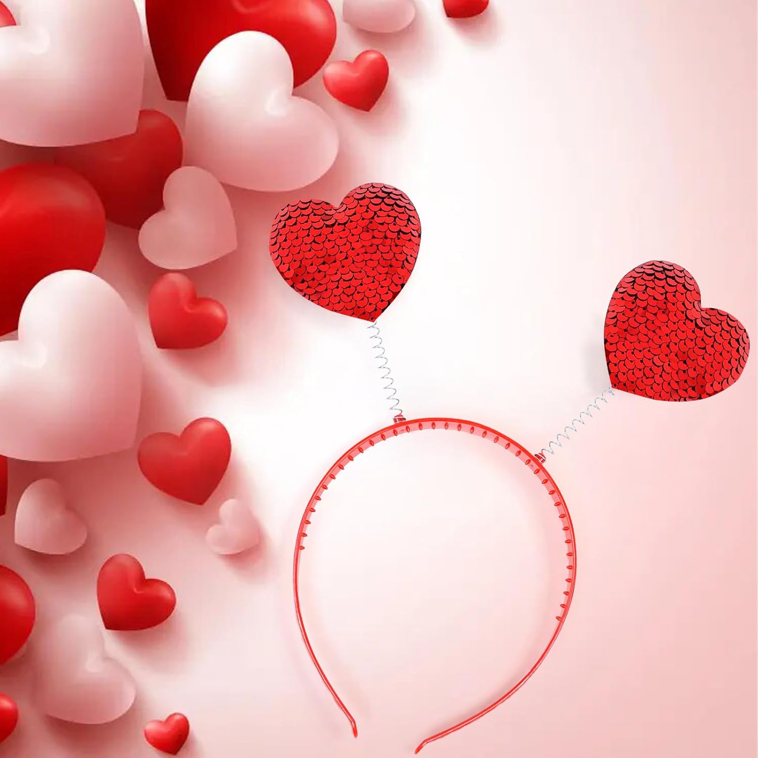 Stylish Red Heart Headband