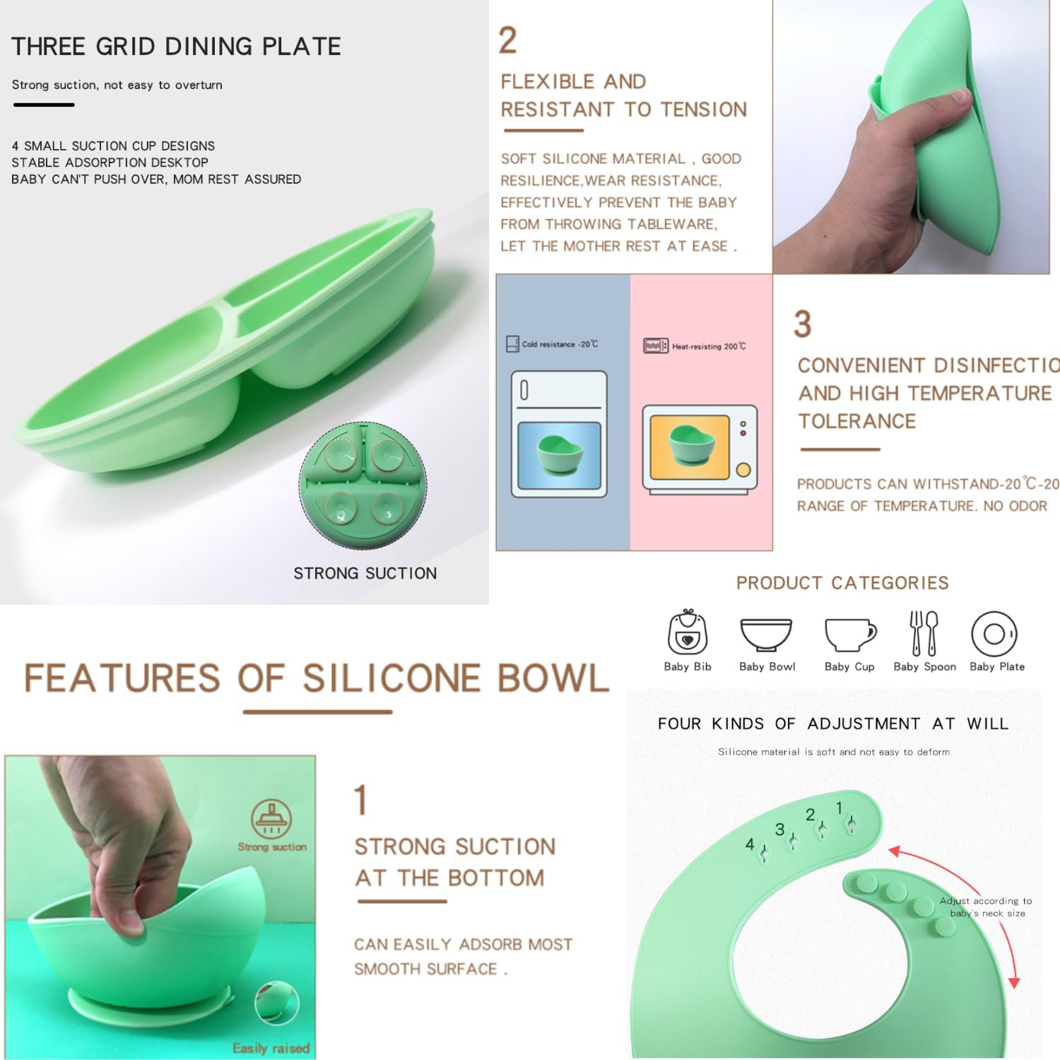 8-Piece Baby Feeding Set for Led Weaning
