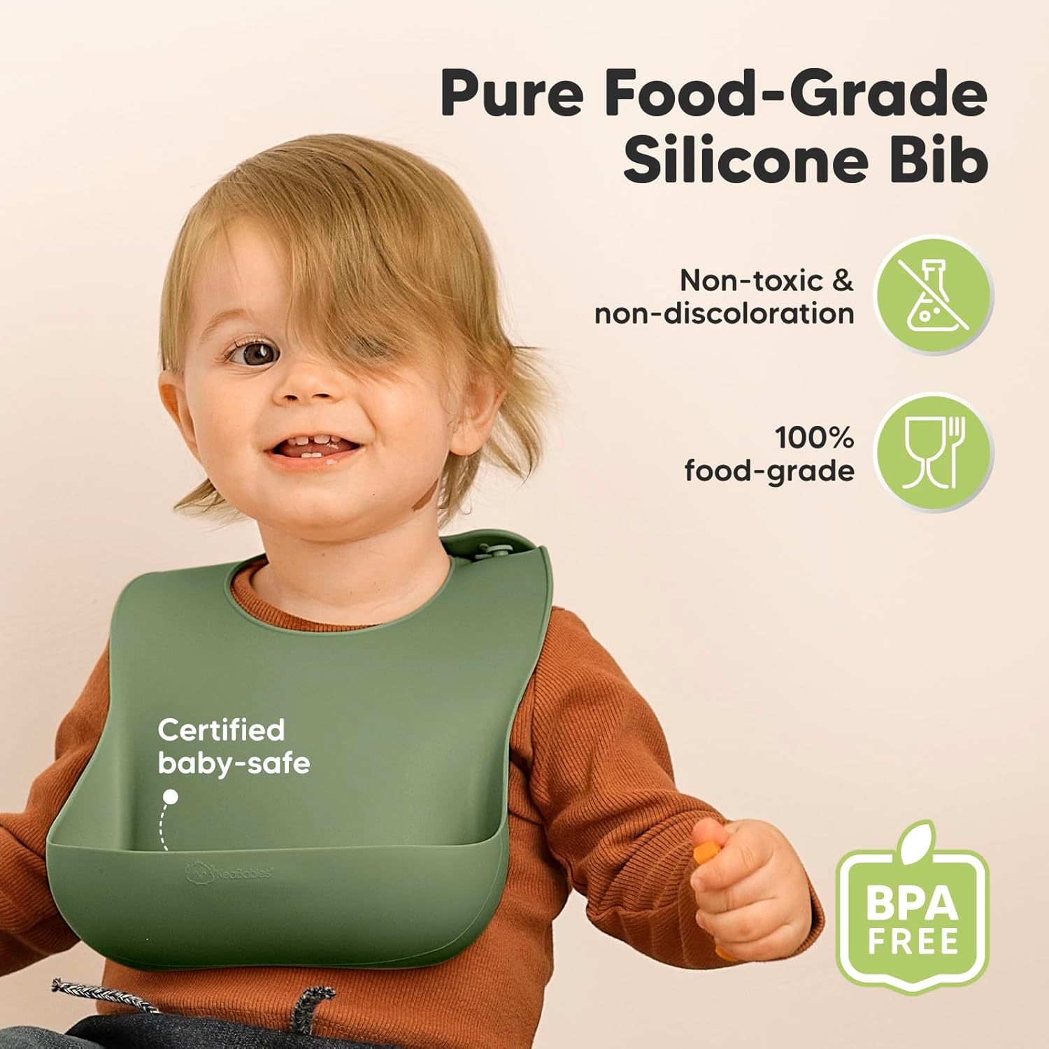 Sturdy Silicone Set for Perfect Baby Feeding
