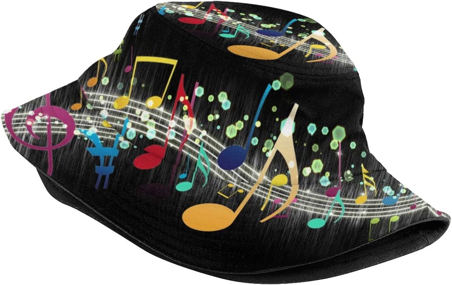Kicoyuaz - Musical Note Bucket Hat - Lightweight Summer Shade