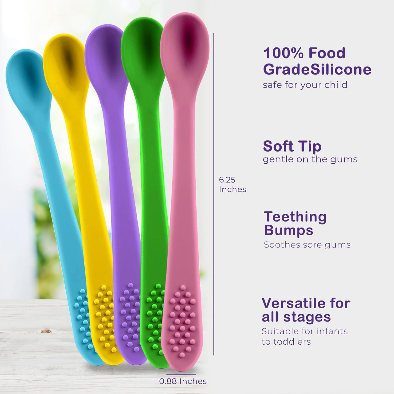 Silicone Baby Spoon First Stage