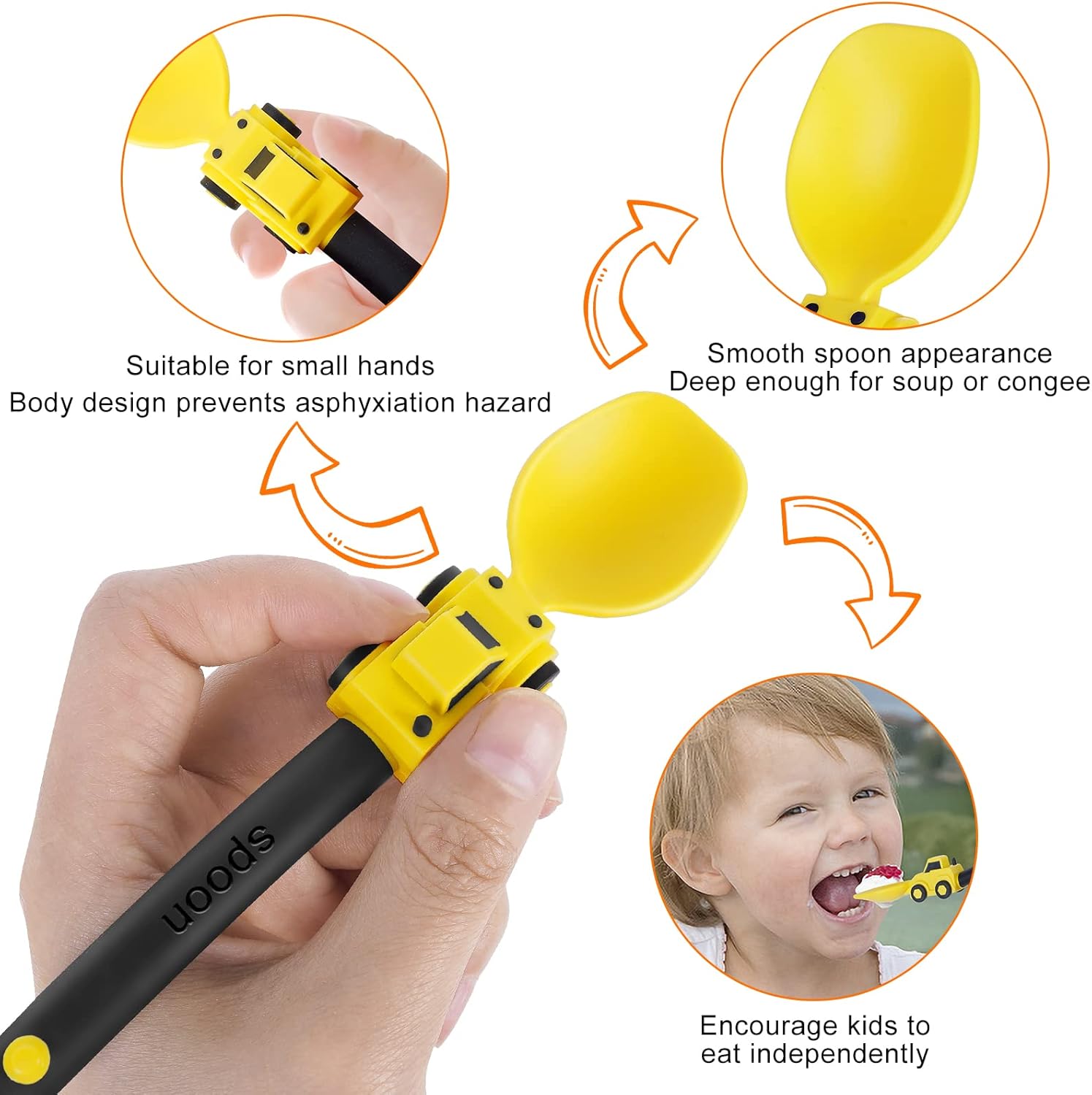 Playful Car Themed Toddler Utensils Set