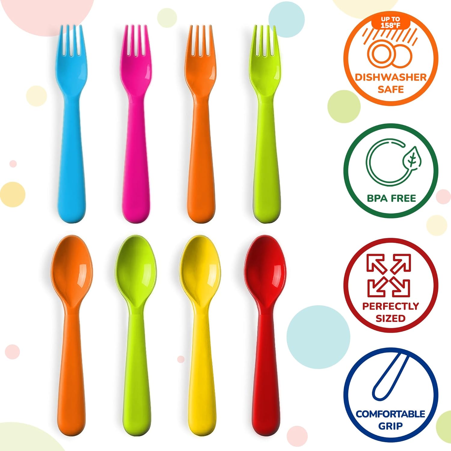 Fun Safe Toddler Utensils Set for Kids