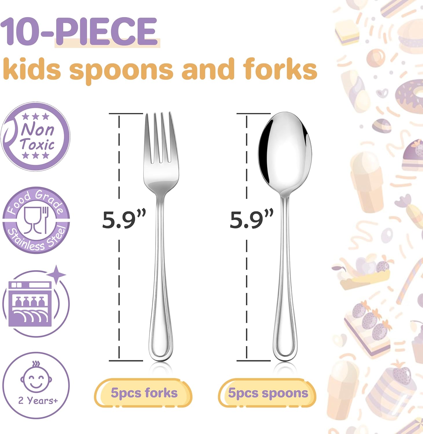 Secure Safe Toddler Flatware Set