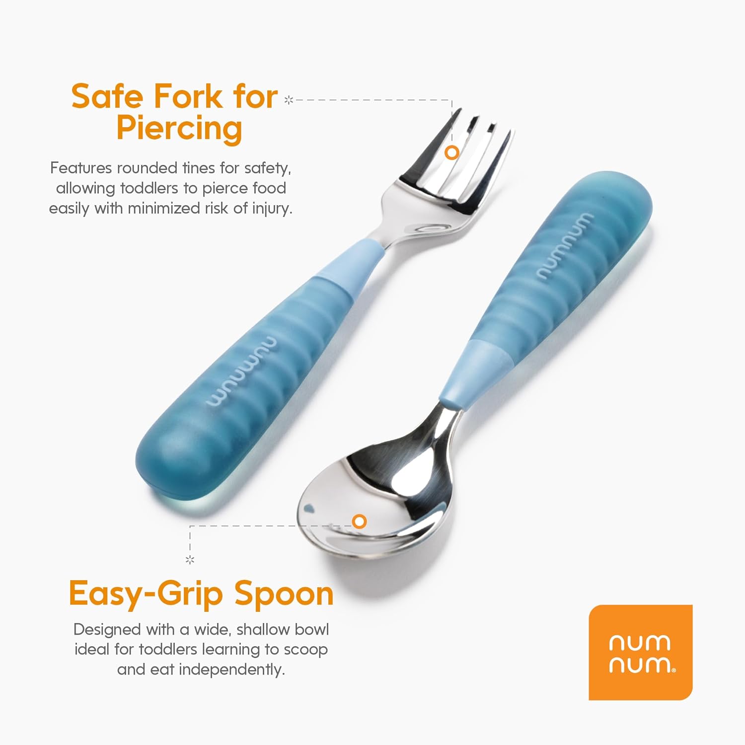 NumNum Toddler Utensils Set 2 Years Age 2-Pack Top