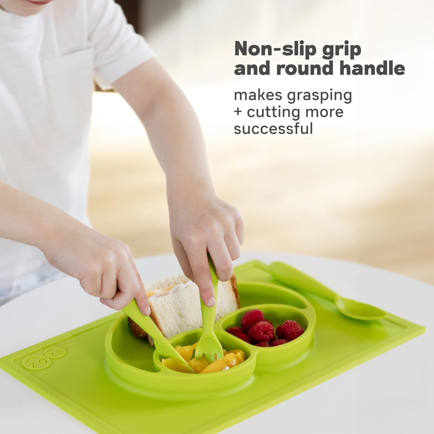 Happy Toddler Utensils for Self-Feeding Development