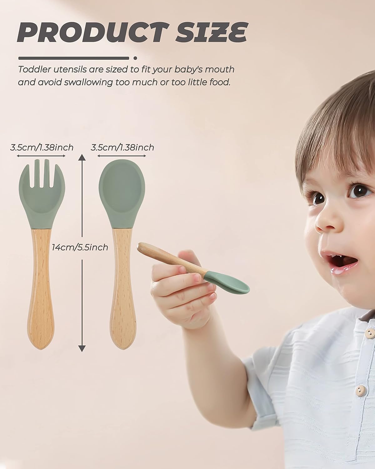 Comfy Baby Spoons Set for Toddler Feeding