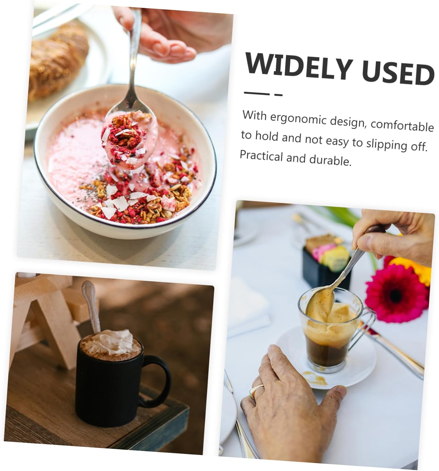 Ergonomic Curved Food Serving Spoon for Elderly Babies