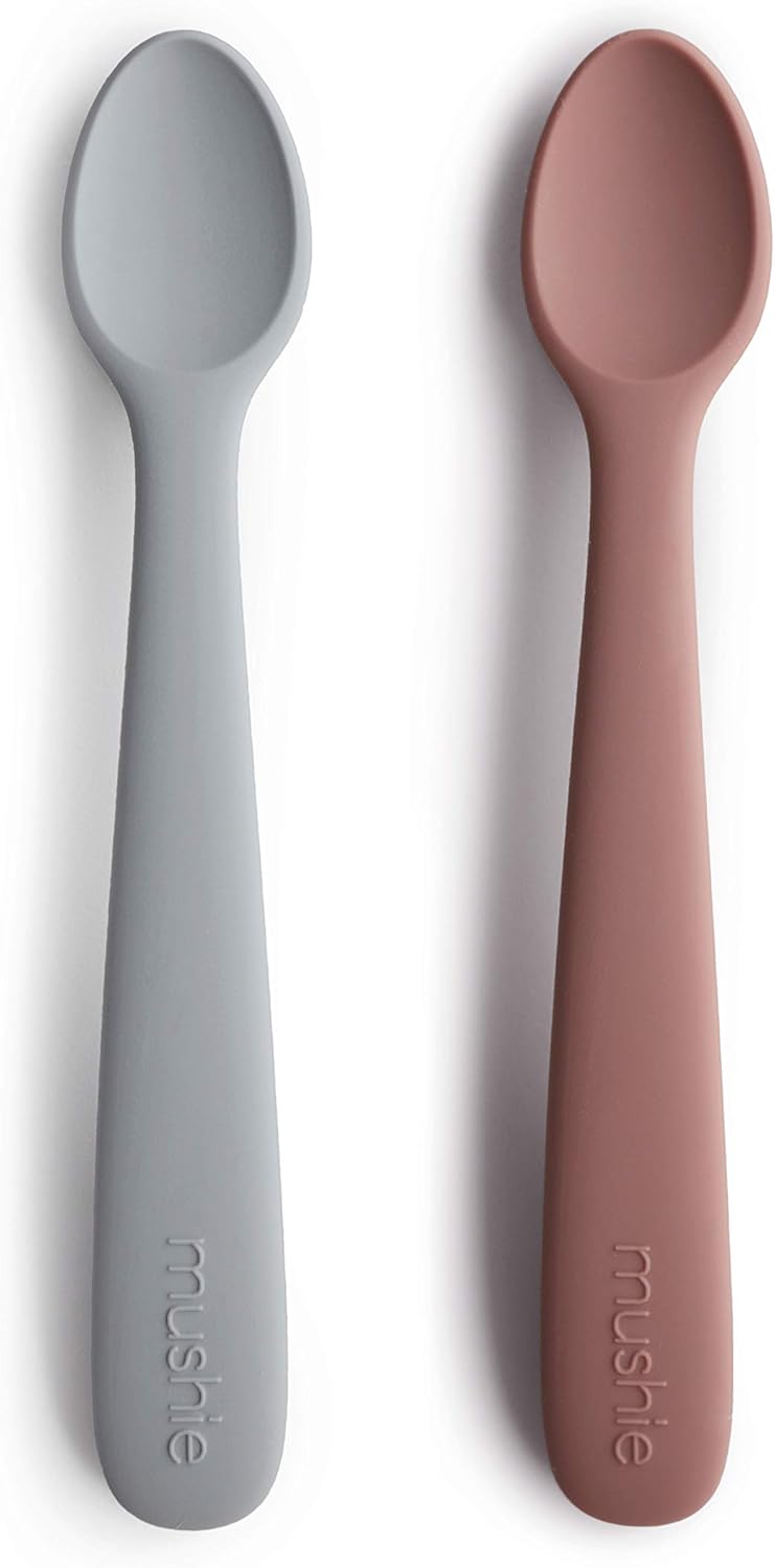 Mushie Silicone Feeding Spoons - Safe for Babies