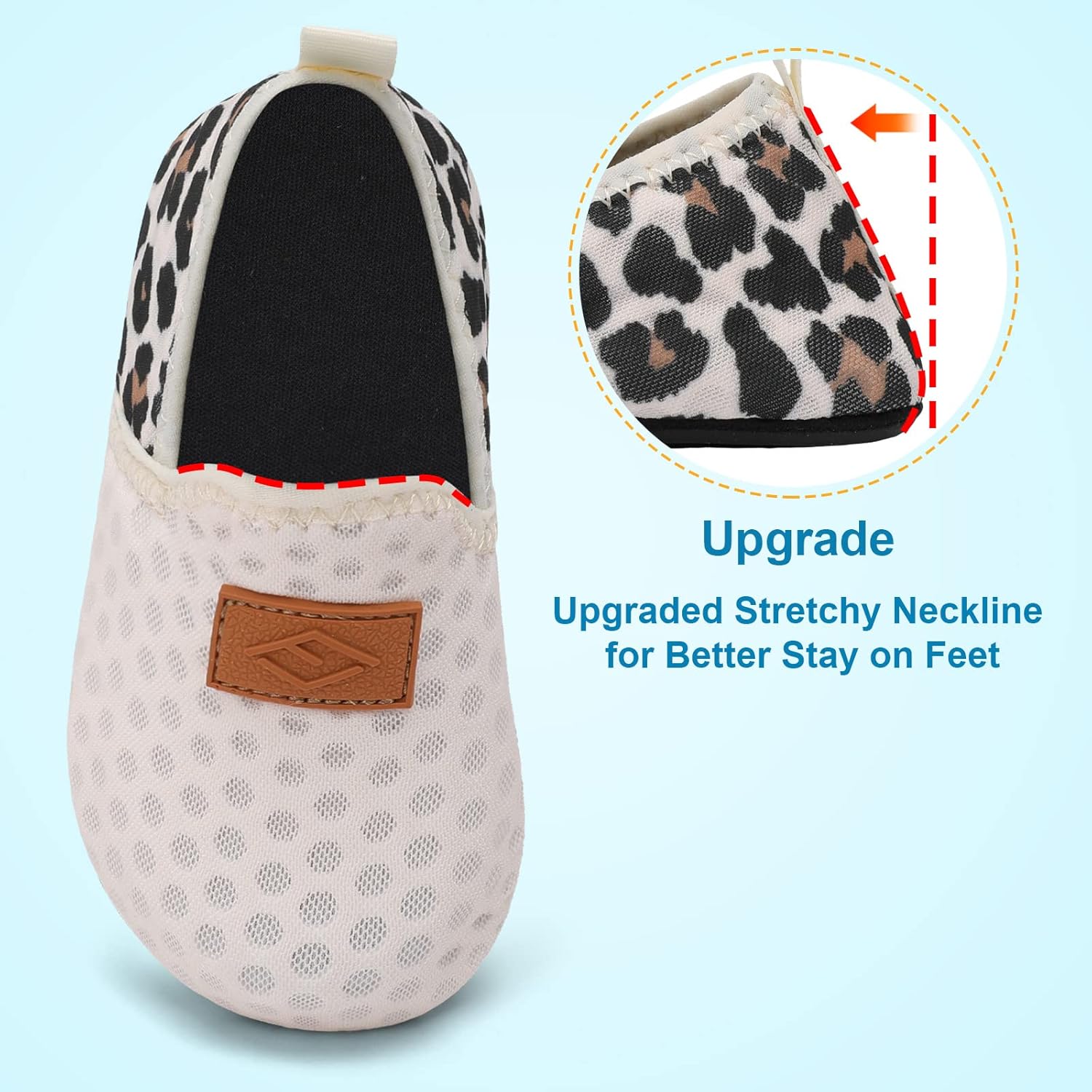 Lefflow Toddler Water Shoes Non-slip Quick-Dry Perfect Fit