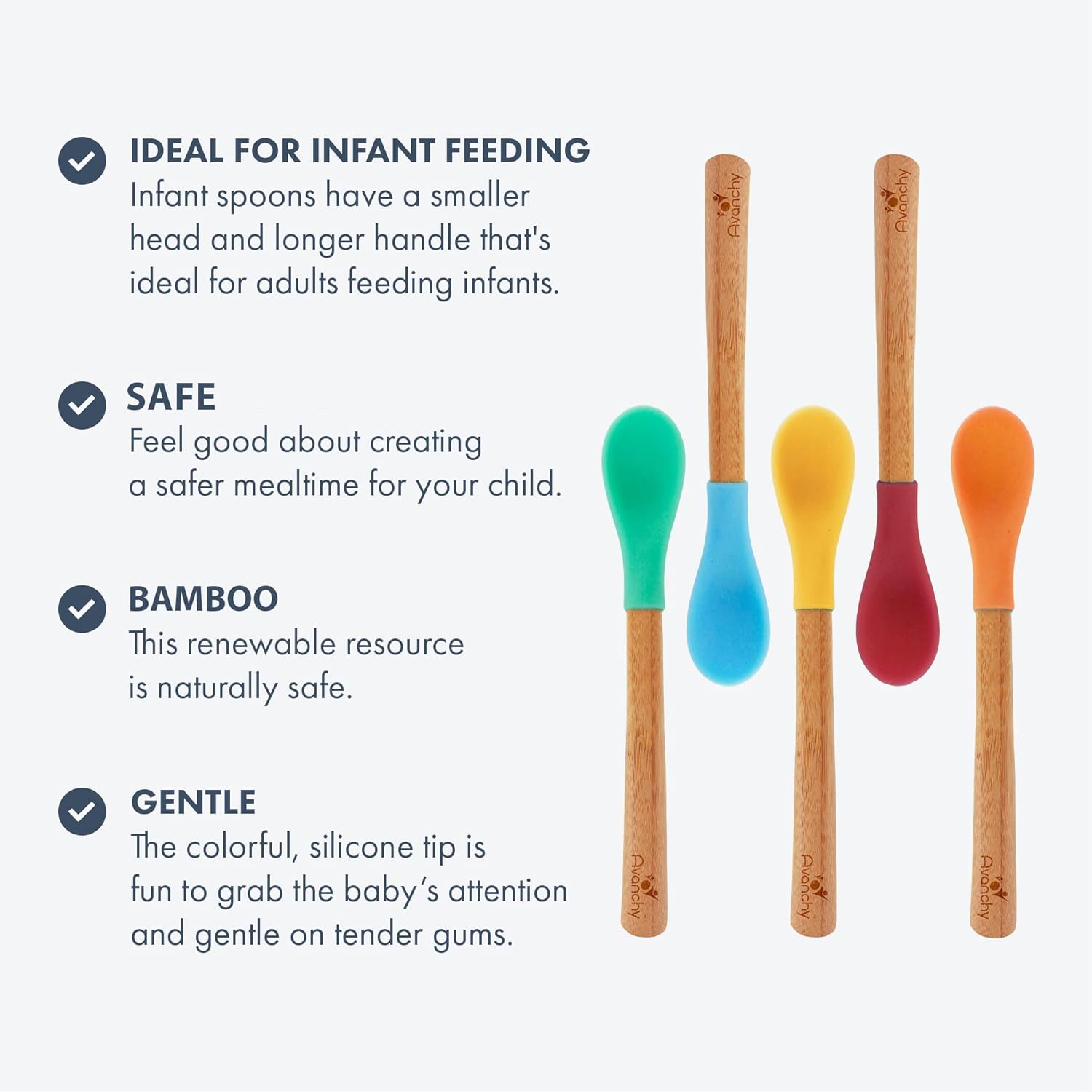 Perfect Rainbow Baby Spoon Set for Training Serving