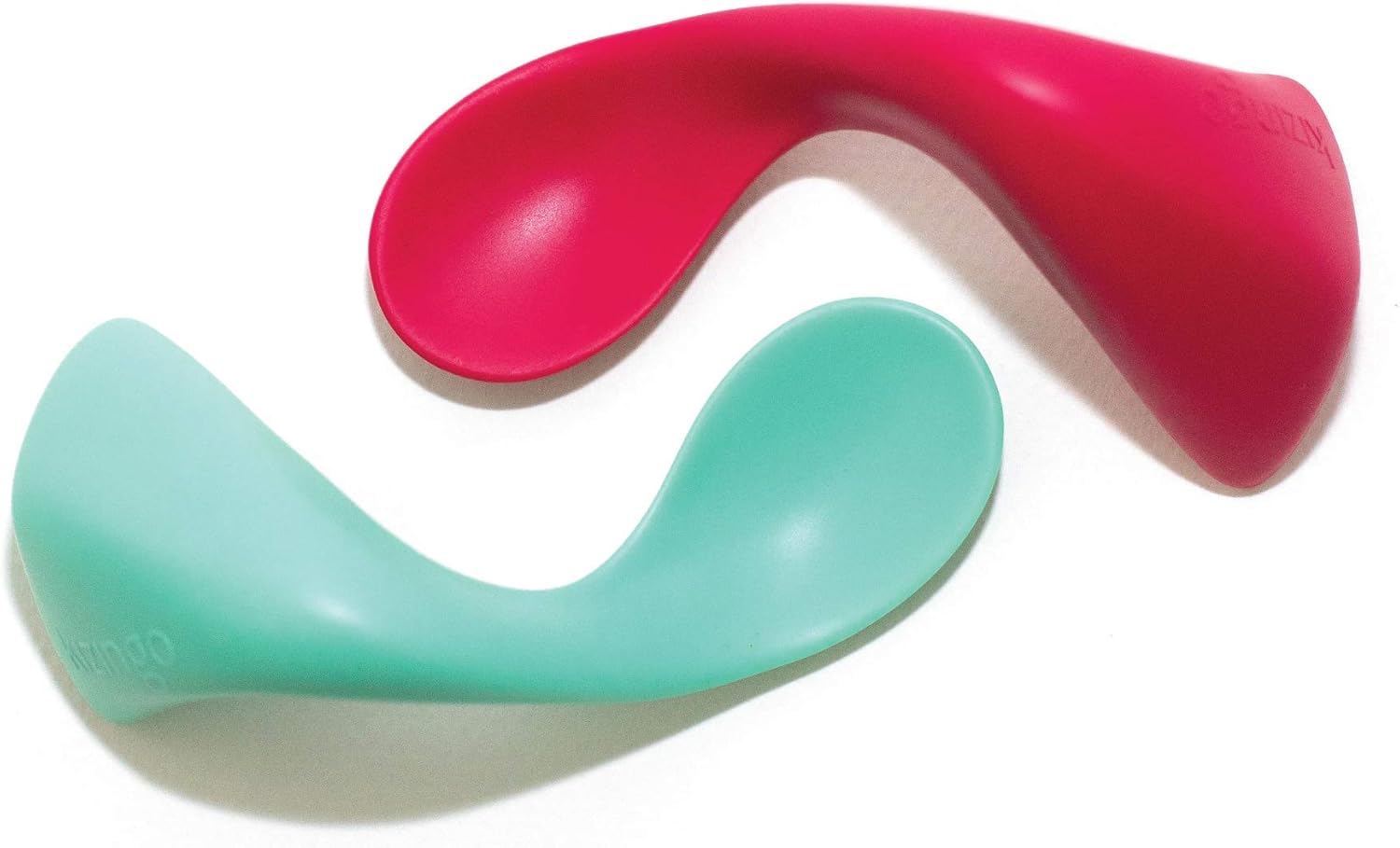 Right-Handed Curved Baby Spoon Ergonomic Design for Independent Feeding