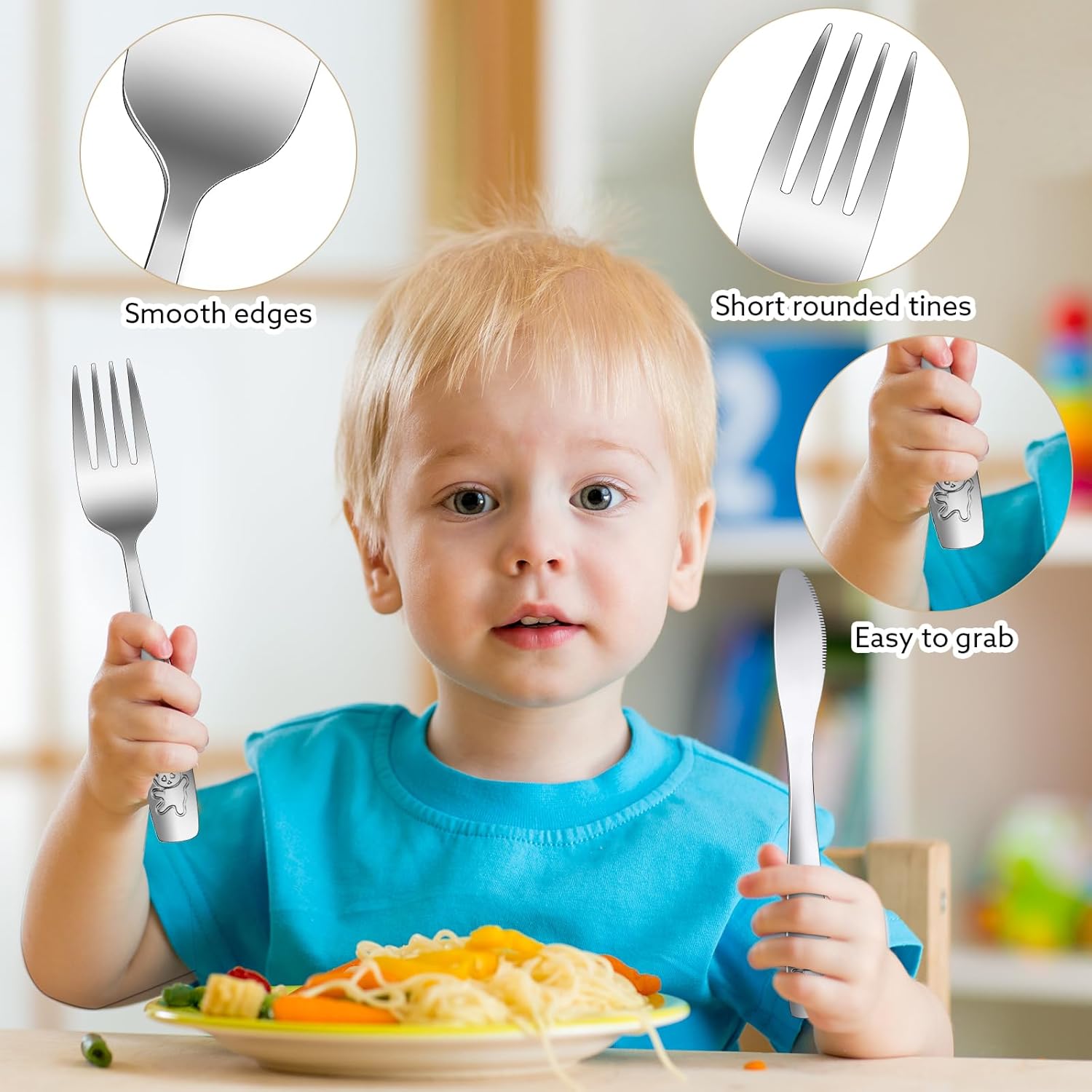 Pimoys Kids Flatware Set 9-Piece - Safe Style