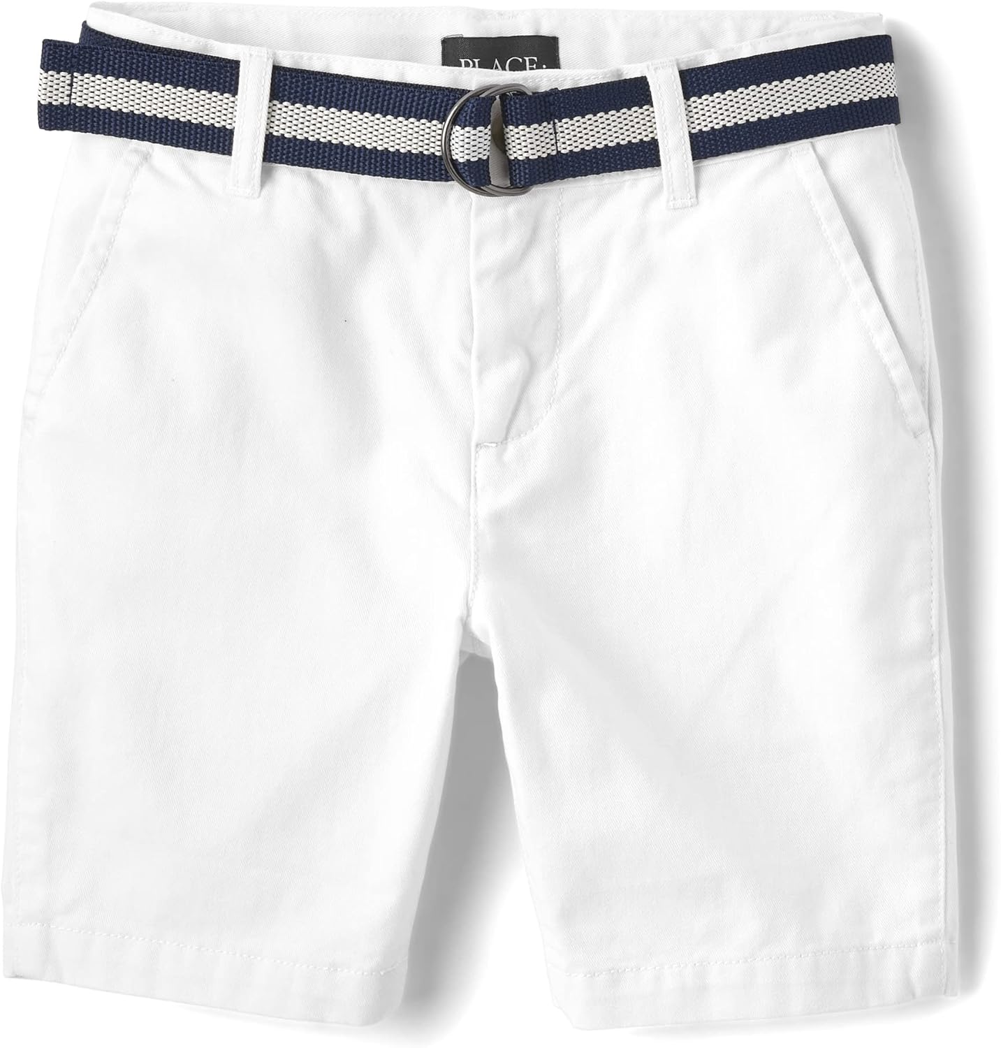 The Childrens Place Boys Stretchy Belted Chino Shorts