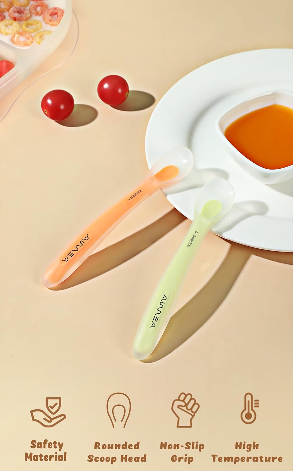 Baby Spoons - Soft Gentle Fl ICU T ORMAT N 77777777777777777777