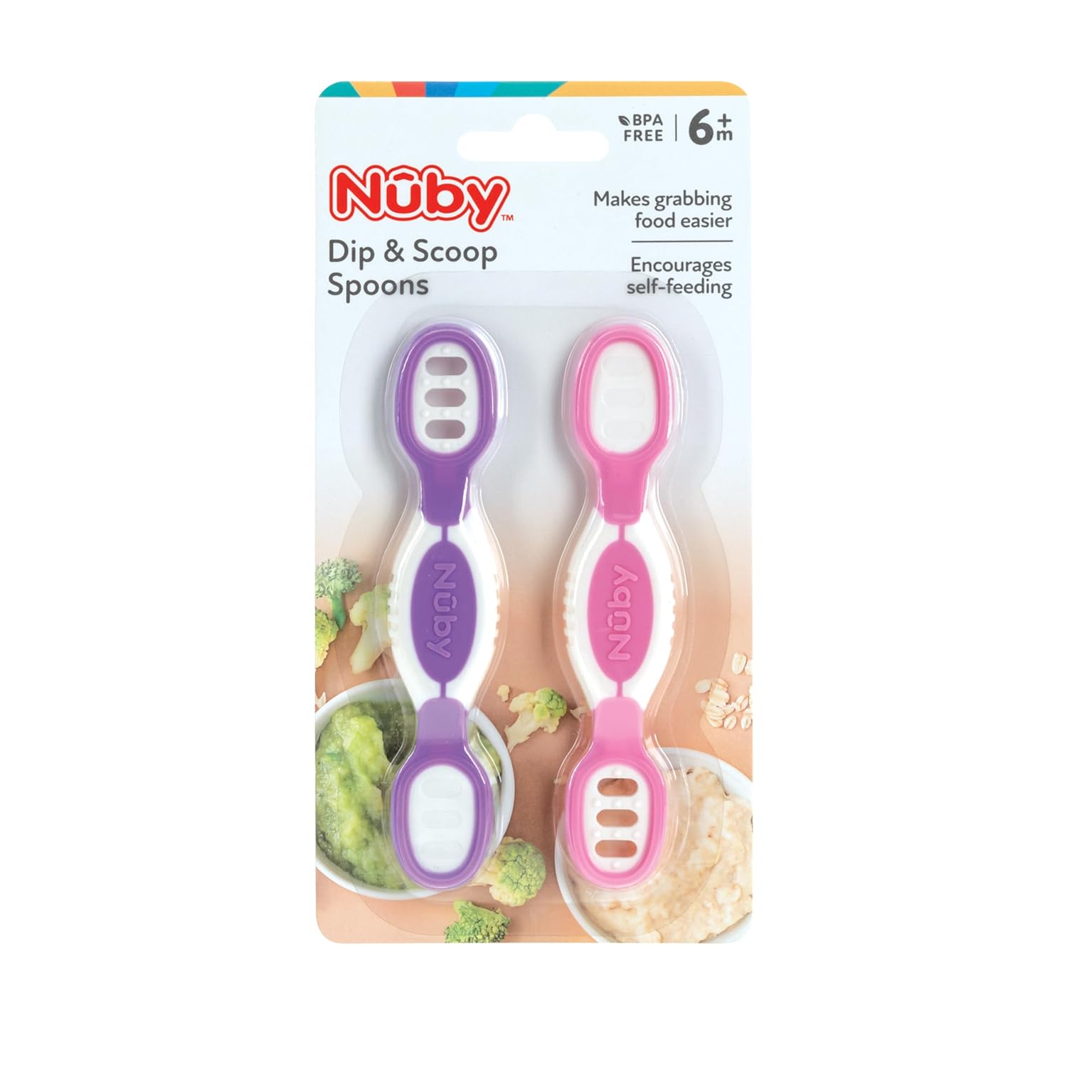 Nuby Dip Scoop Spoons 2-Pack