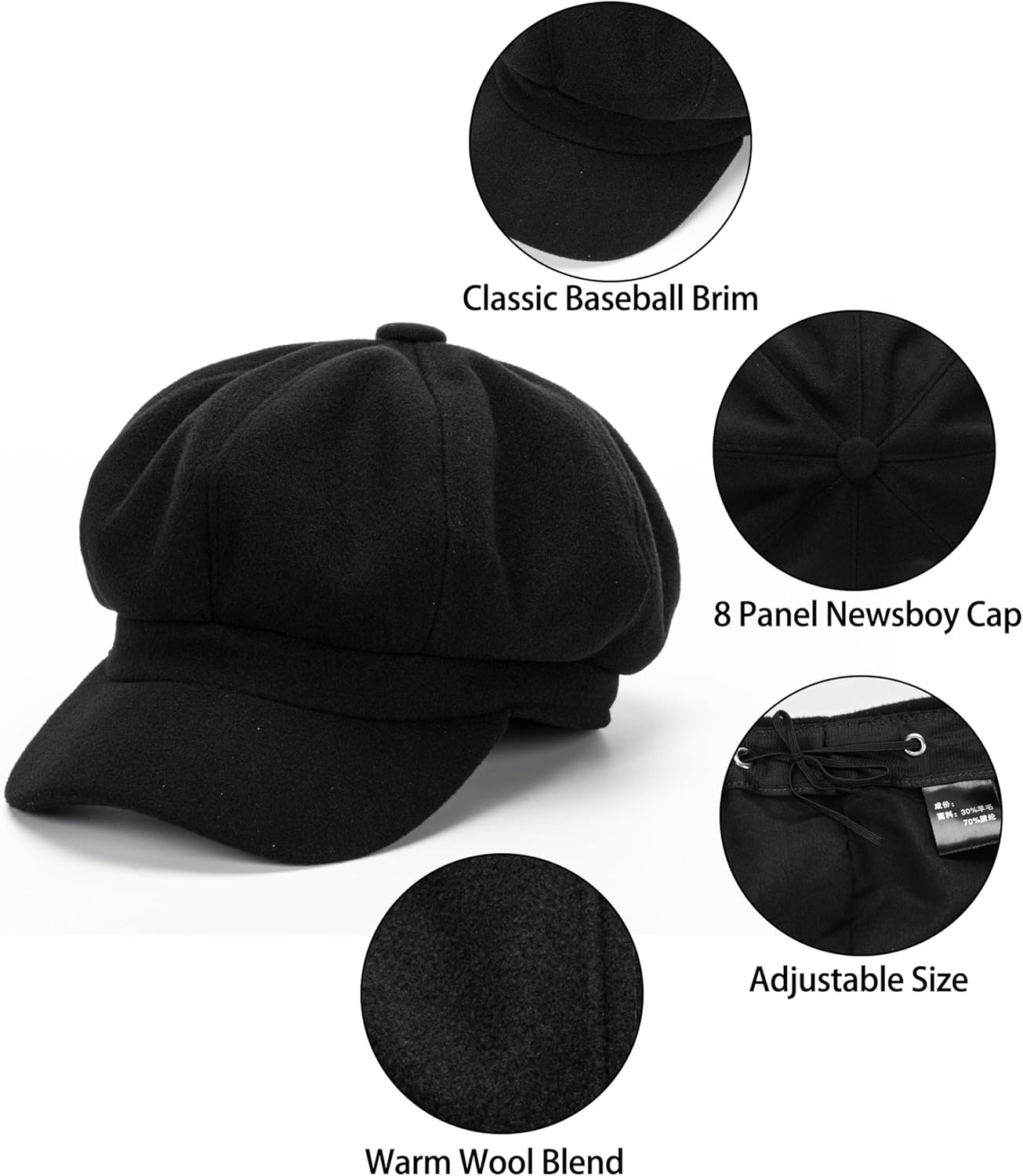 Stylish Womens Newsboy Cap