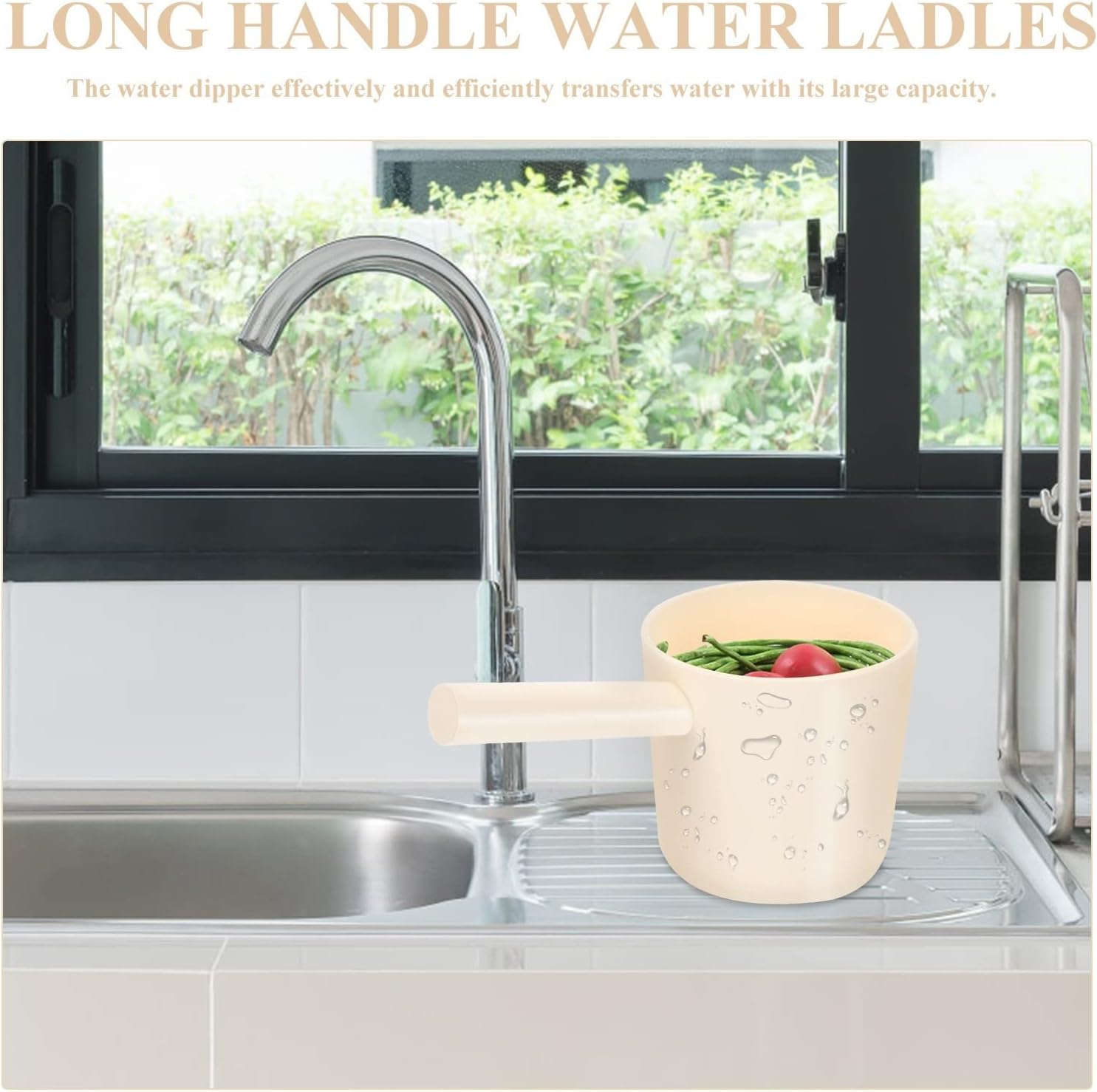 Ergonomic Water Scoop Perfect for Dipping Washing and Serving