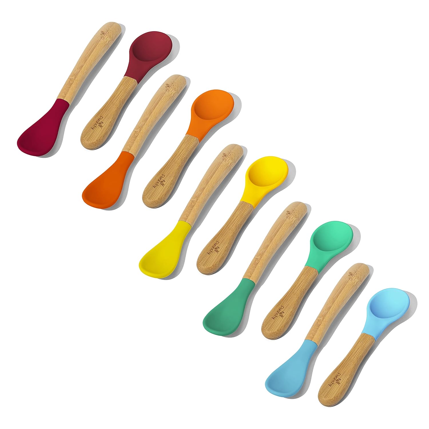 Perfect Rainbow Baby Spoon Set for Training Serving