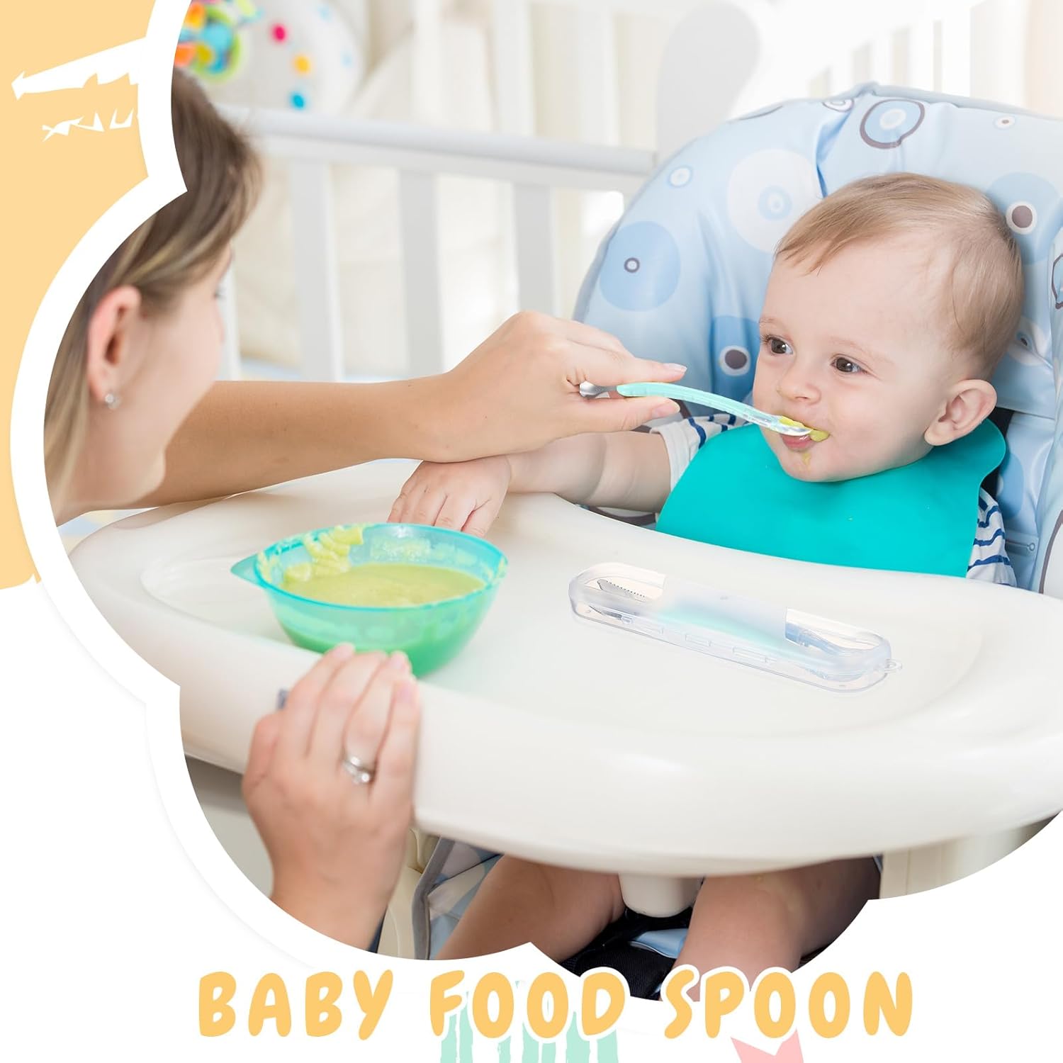Dual Head Silicone Feeding Spoon for Babies