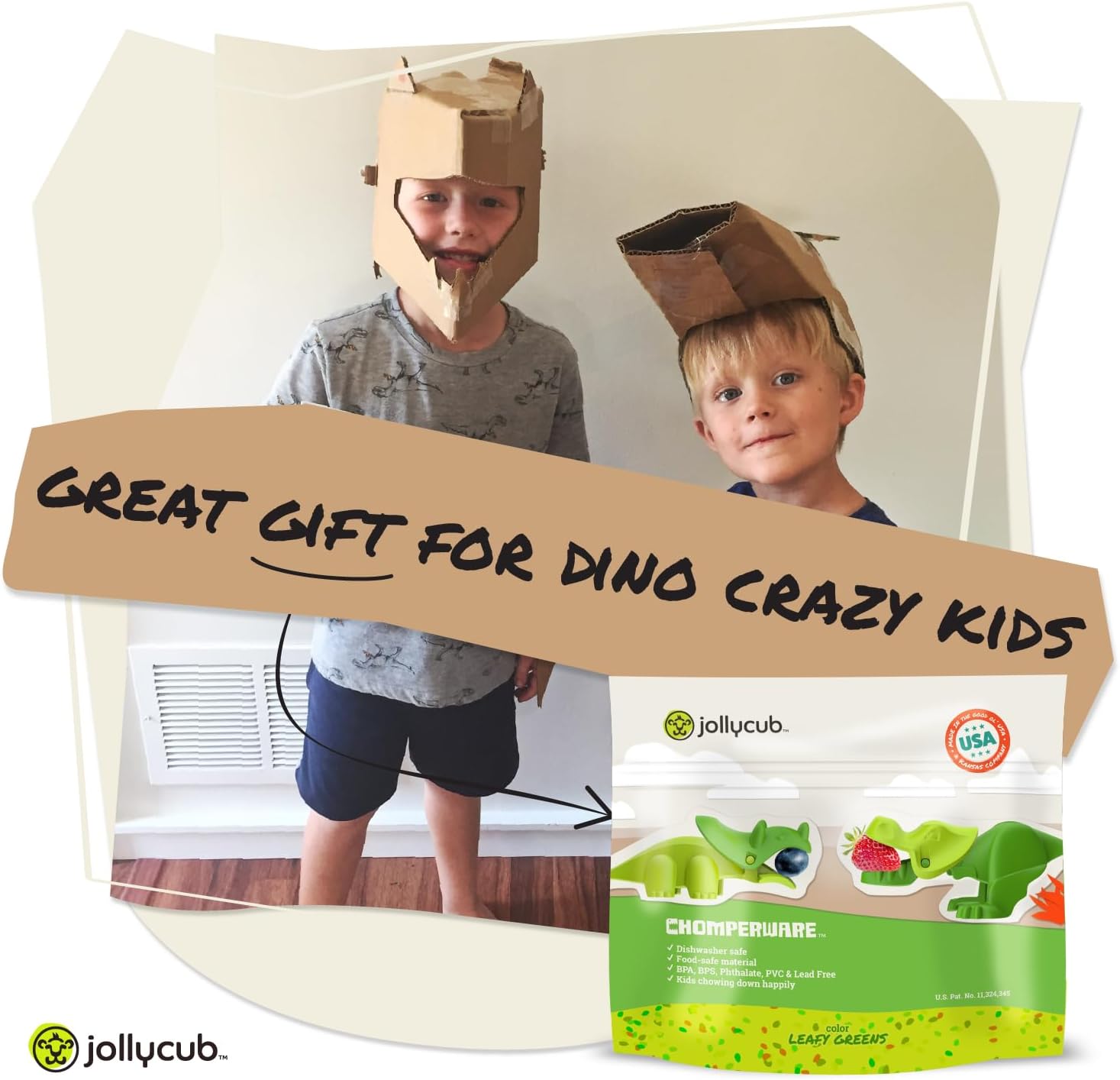 JollyCub Dino Chomper Wood Set