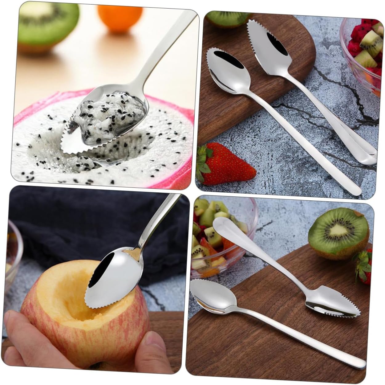 Sturdy Spoons Set for Kids Adults