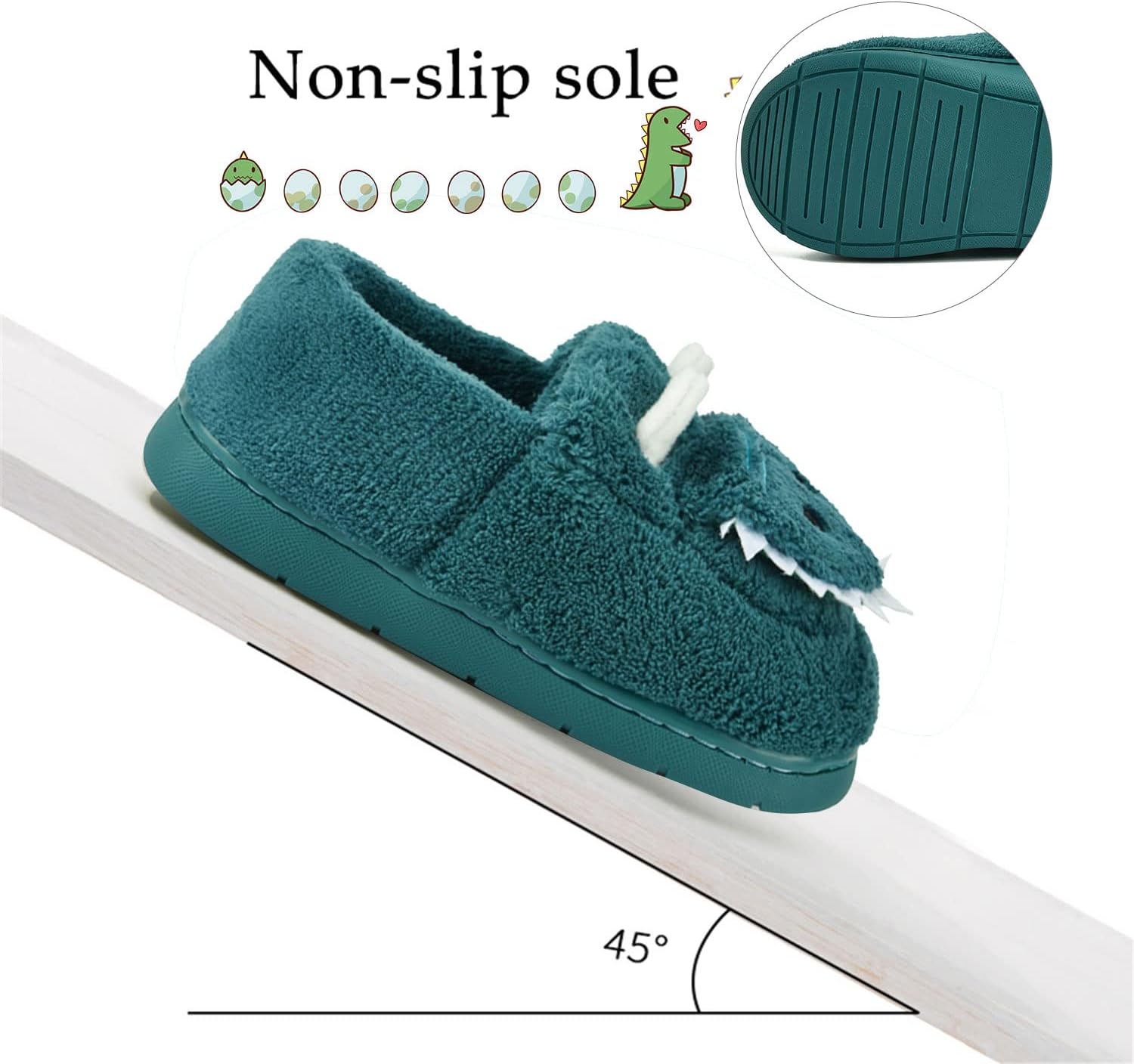 Comfortable Dinosaur Slippers for Boys Girls