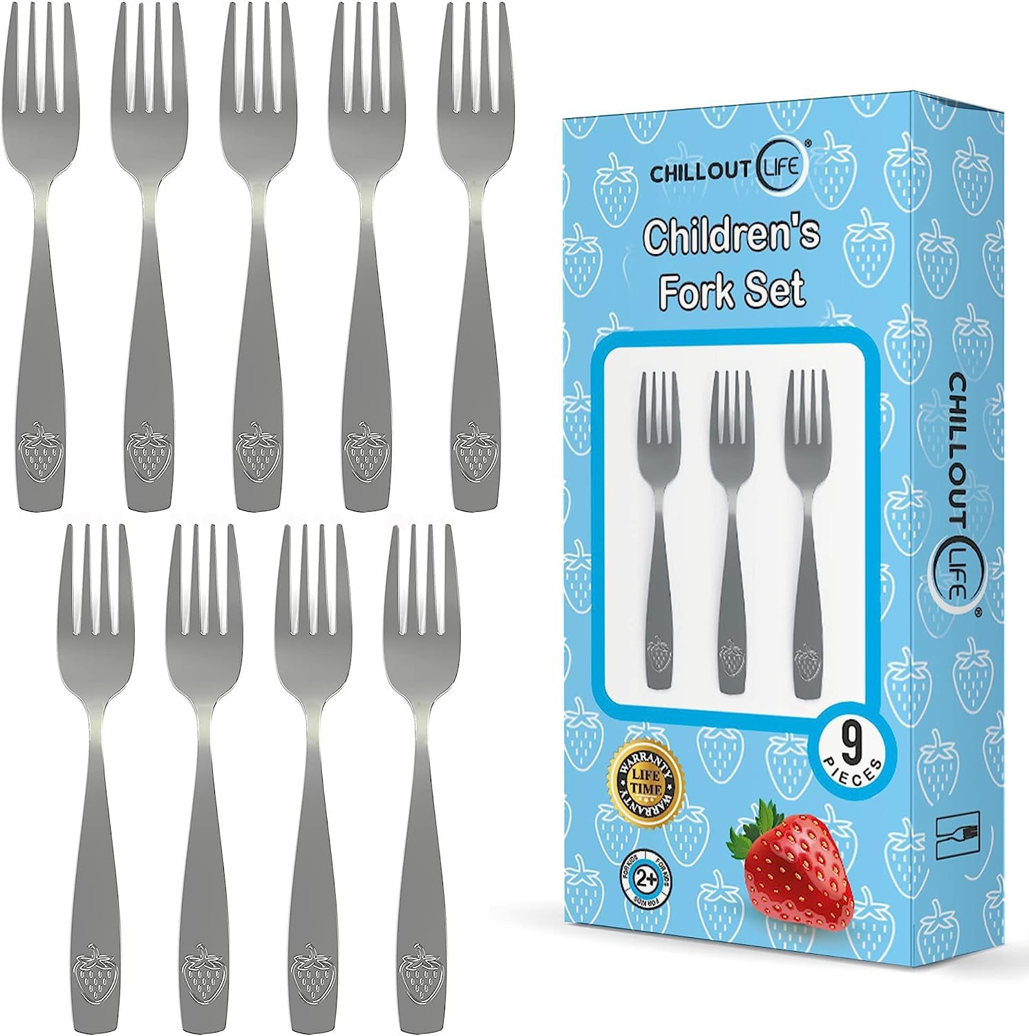 9-Piece Kids Flatware Set